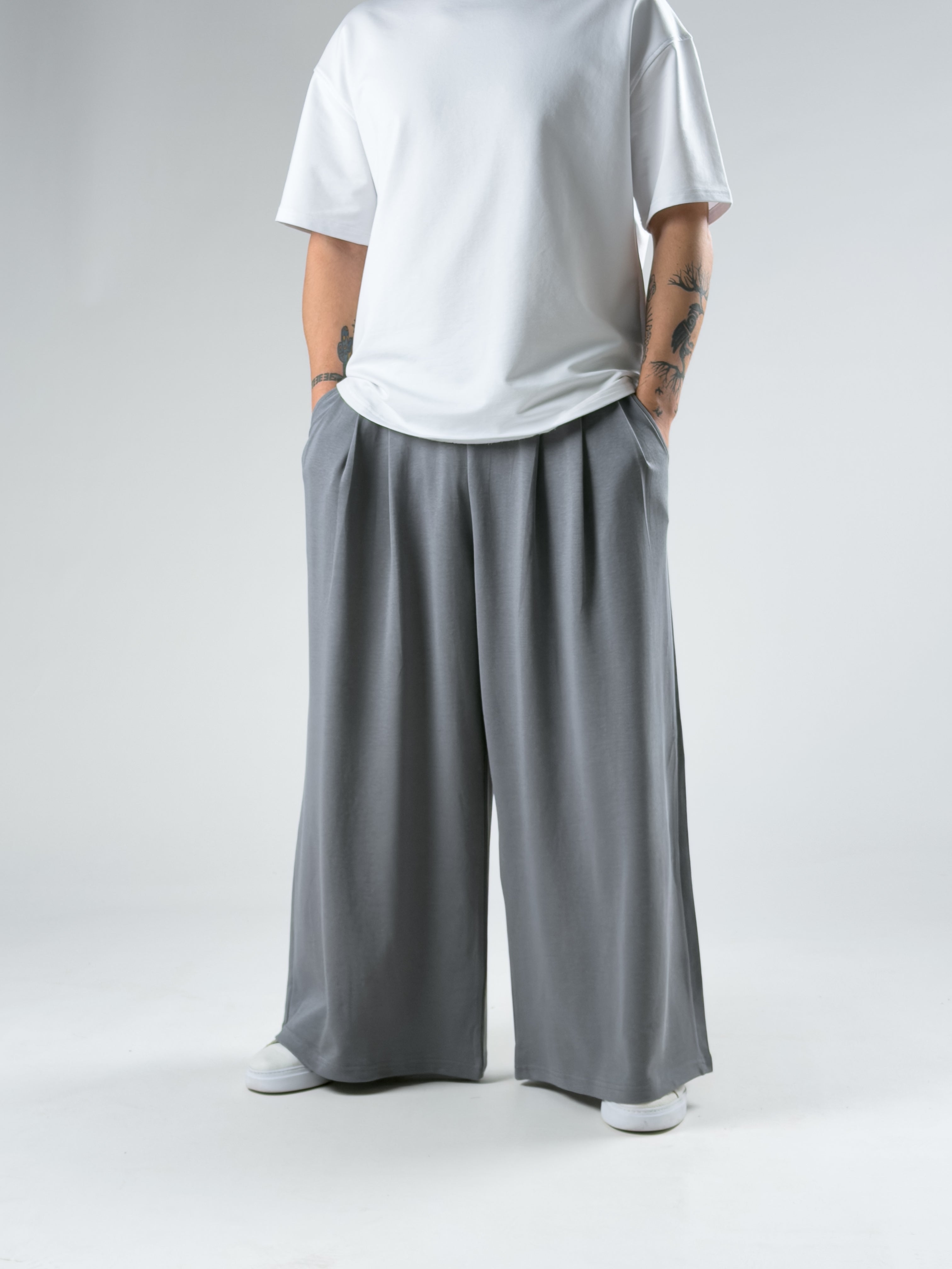 Oversize Samurai Füme Erkek Pantolon COC2906