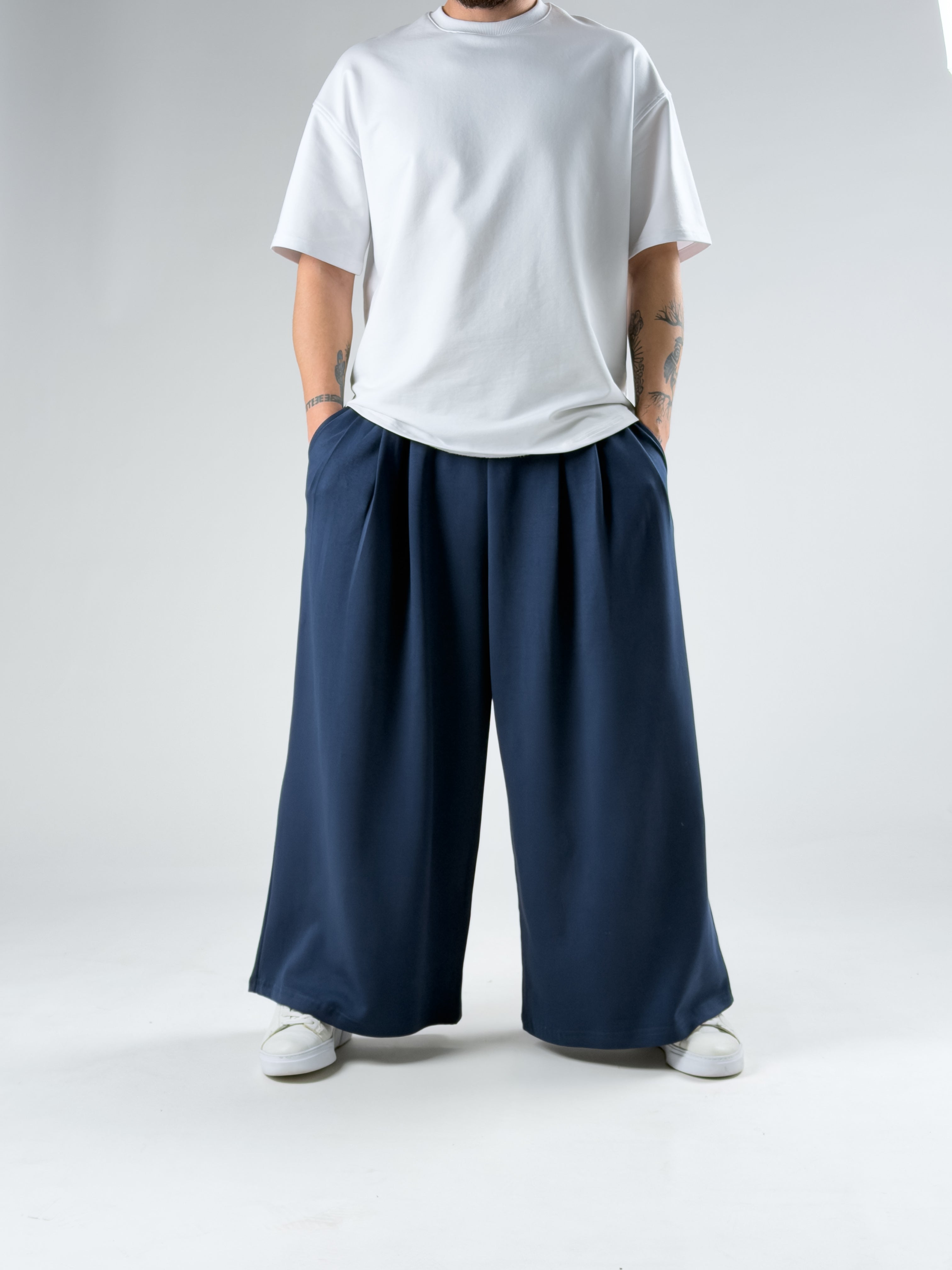 Oversize Samurai Lacivert Erkek Pantolon COC2908