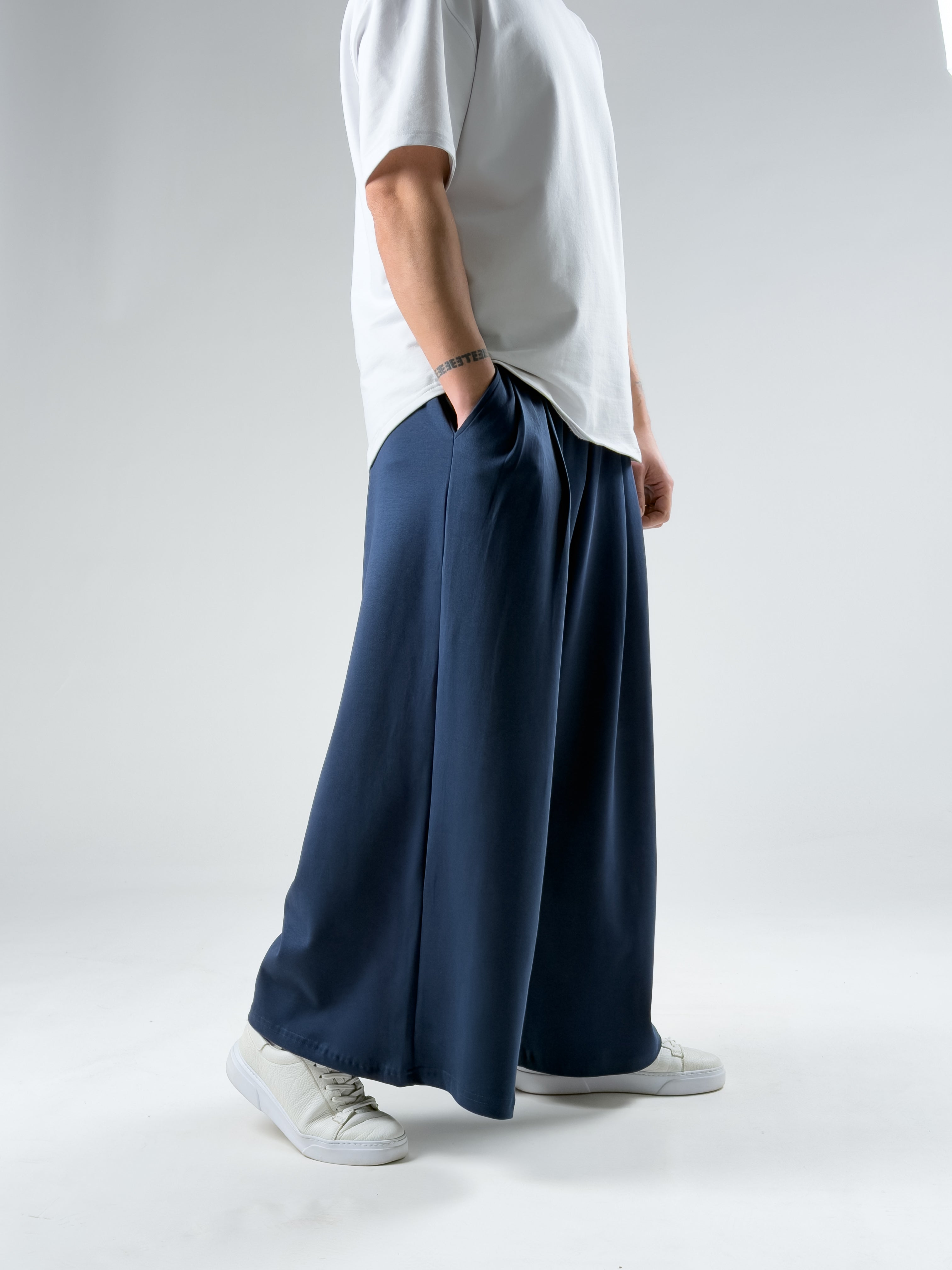 Oversize Samurai Lacivert Erkek Pantolon COC2908