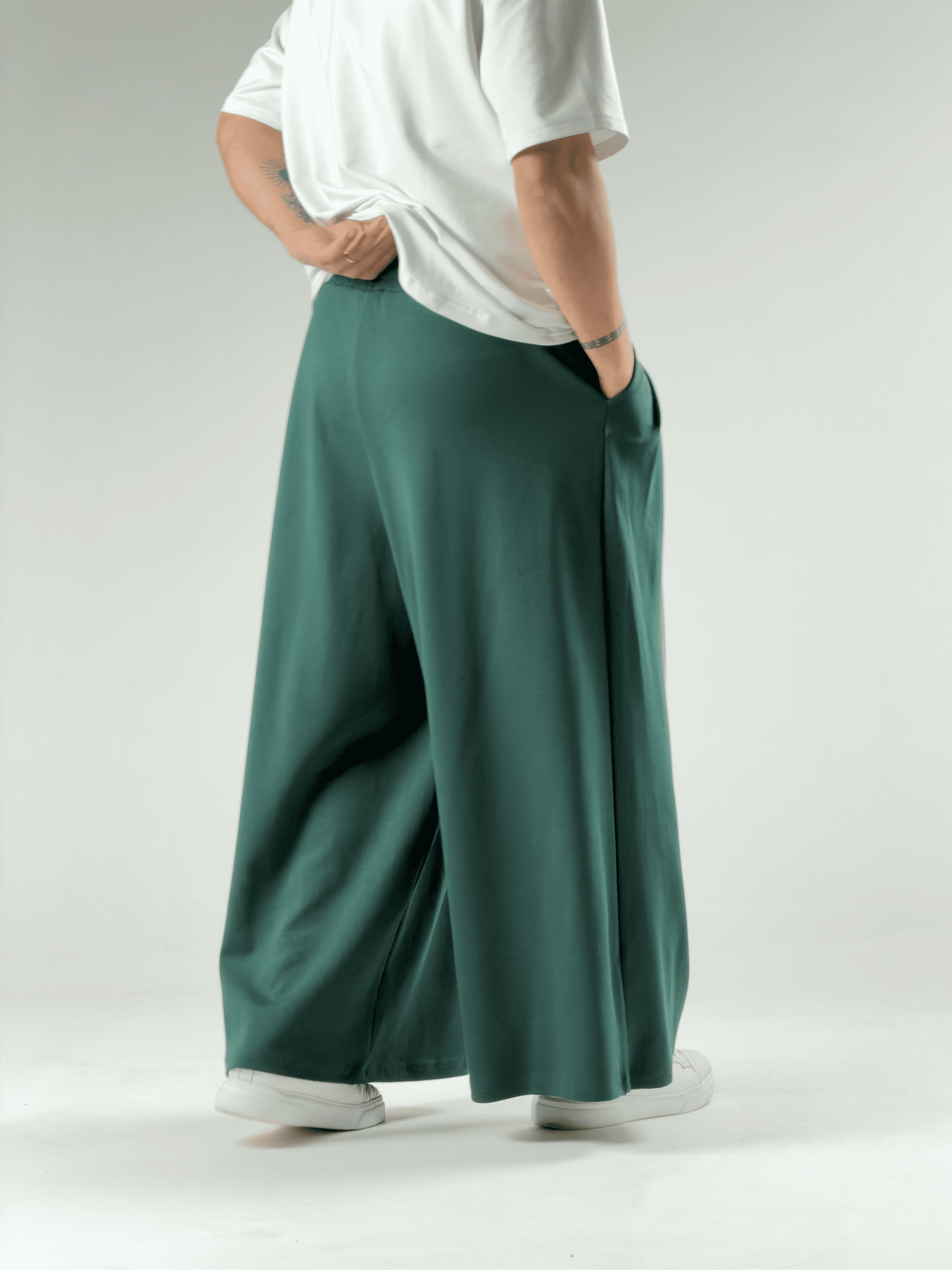 Oversize Samurai Yeşil Erkek Pantolon COC2909