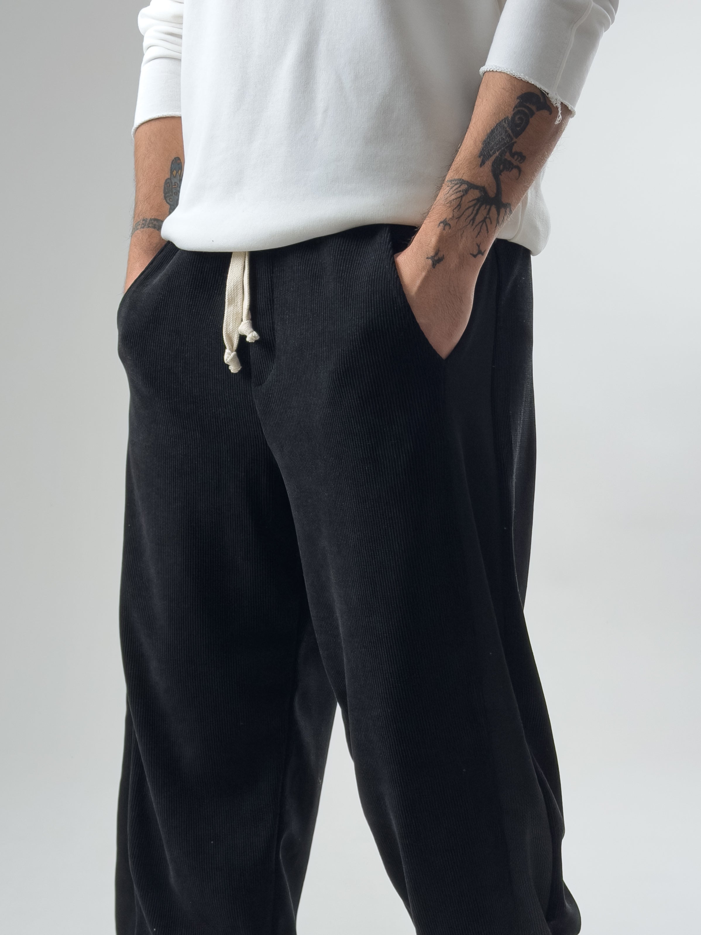 Oversize Siyah Erkek Baggy Pantolon COC2598