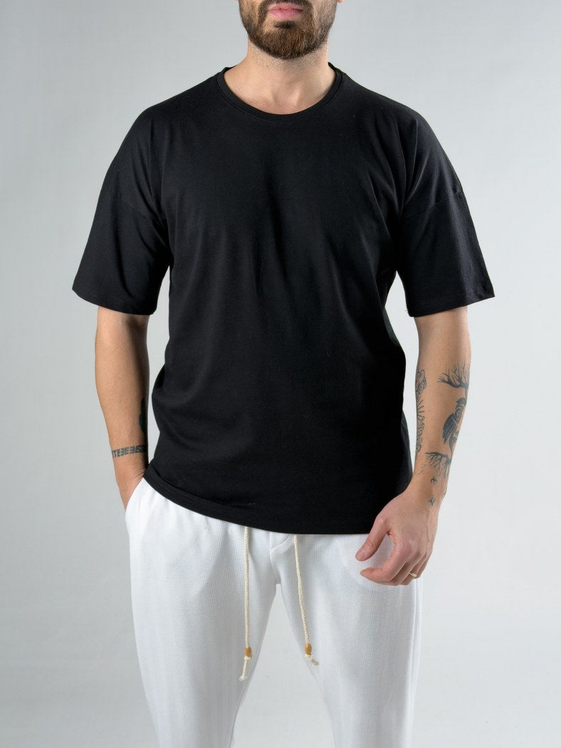 Oversize Siyah Erkek T-Shirt COC3121