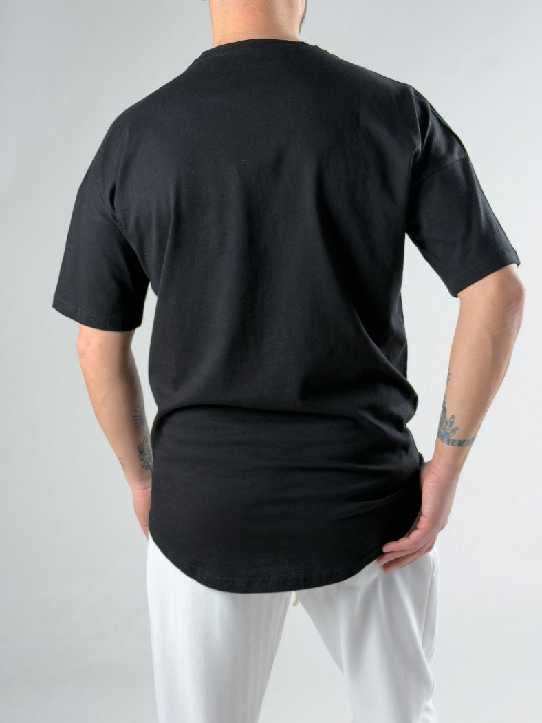 Oversize Siyah Erkek T-Shirt COC3121