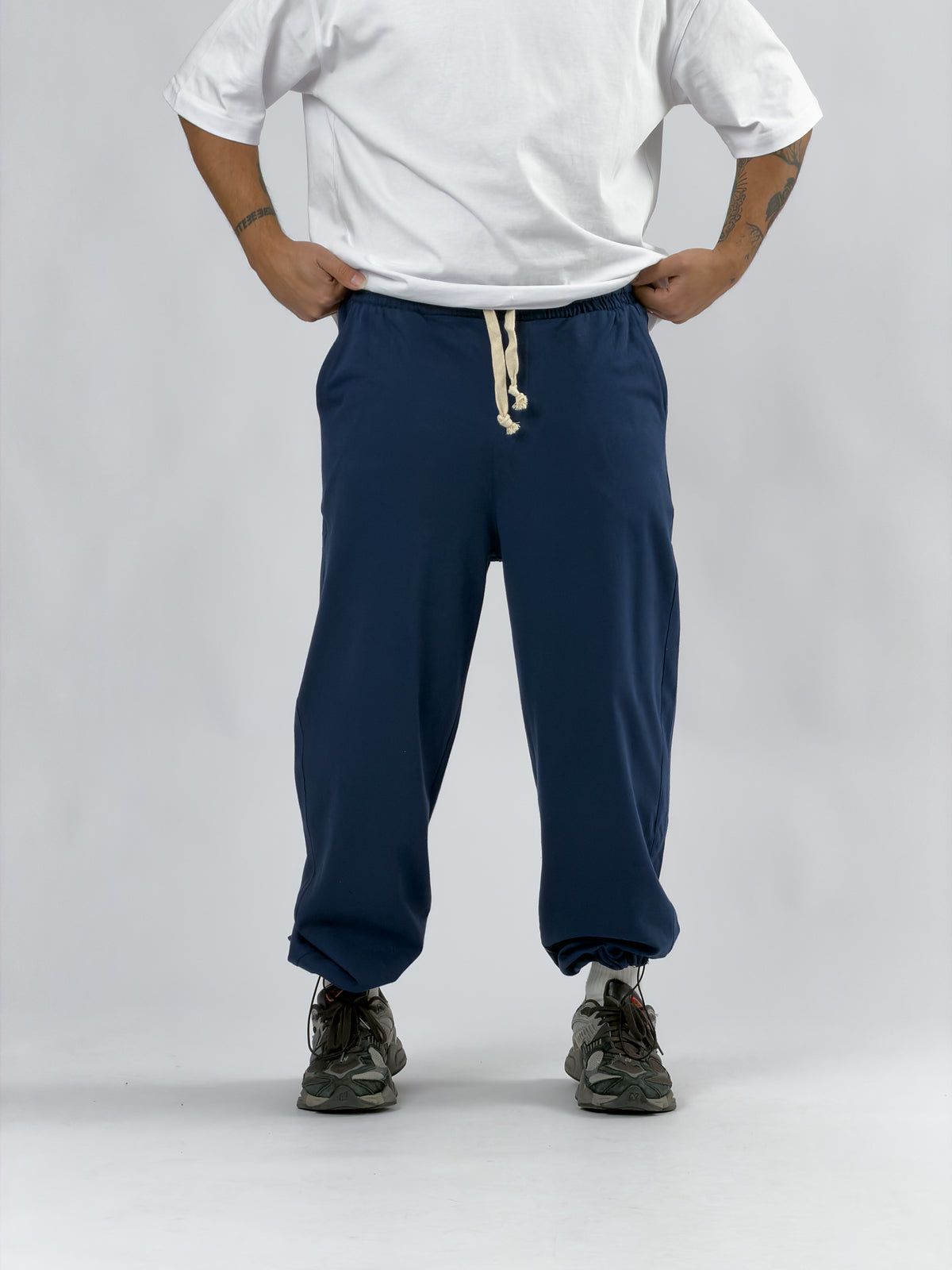 Paça Ayarlamalı Regular Lacivert Erkek Jogger Pantolon COC3567