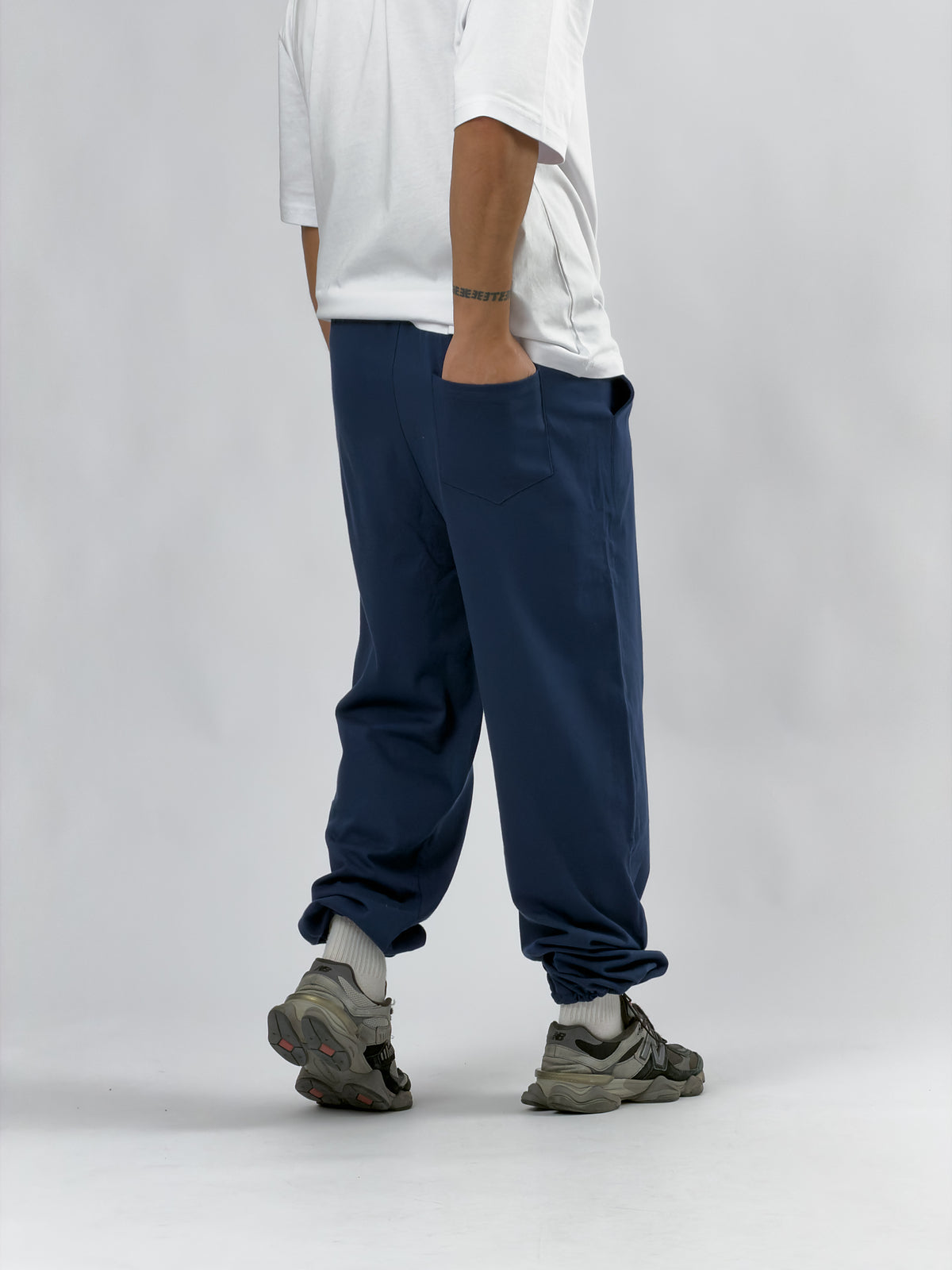 Paça Ayarlamalı Regular Lacivert Erkek Jogger Pantolon COC3567