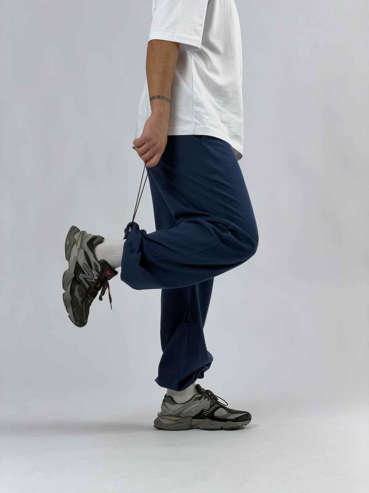 Paça Ayarlamalı Regular Lacivert Erkek Jogger Pantolon COC3567
