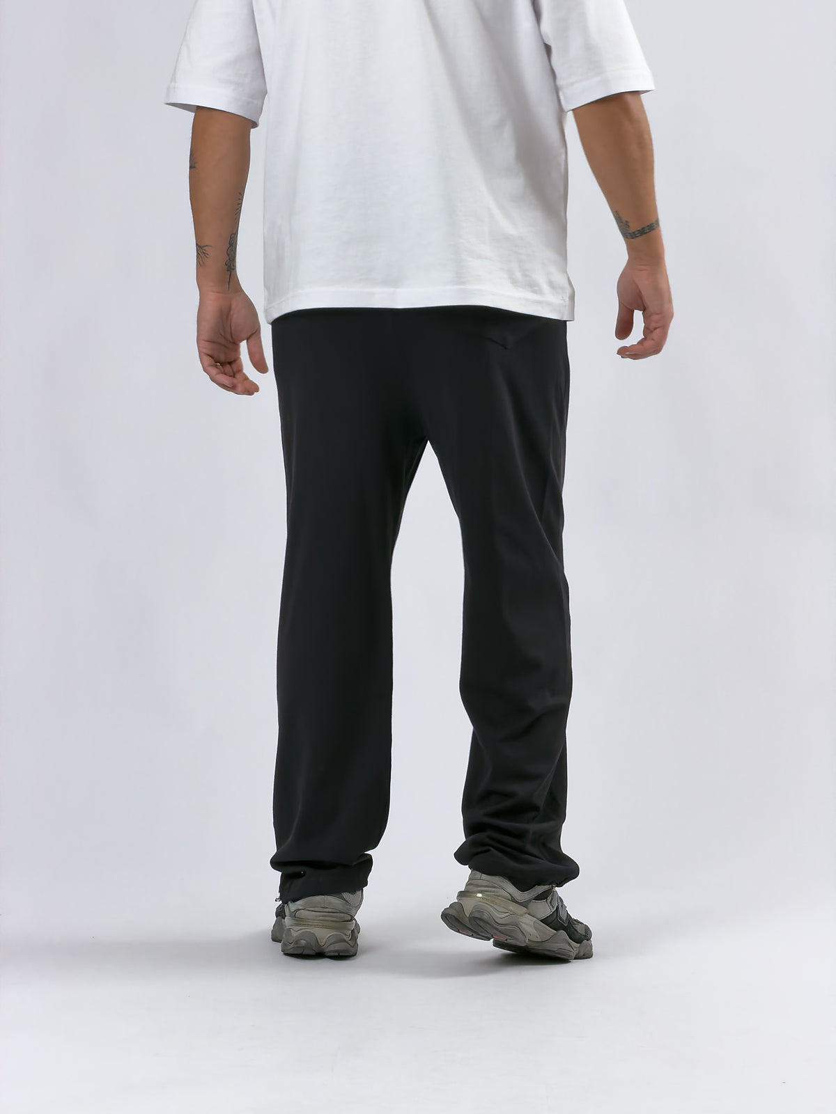 Paça Ayarlamalı Regular Siyah Erkek Jogger Pantolon COC3564