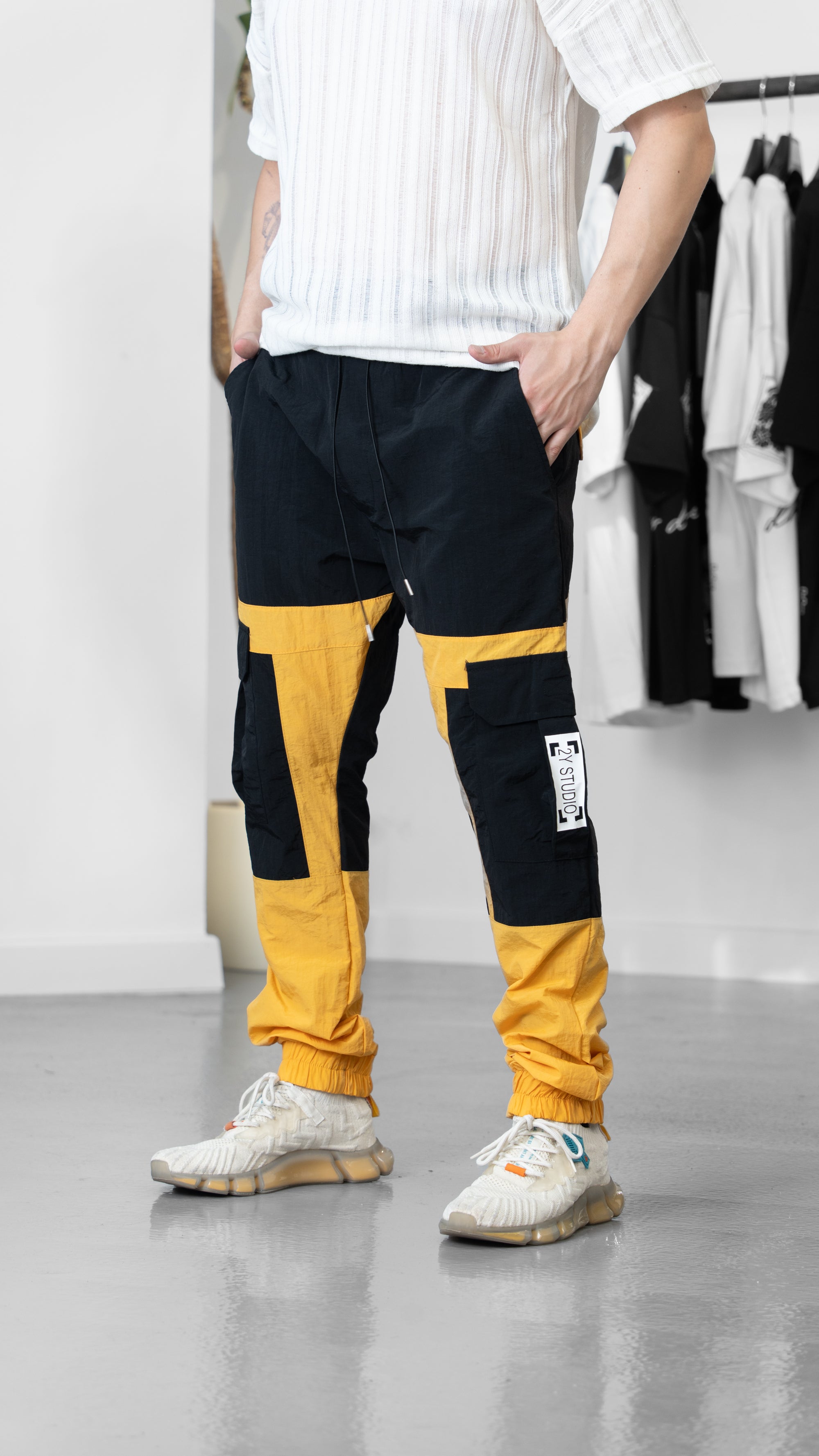 Paraşüt Kumaş Sarı Jogger COC1225