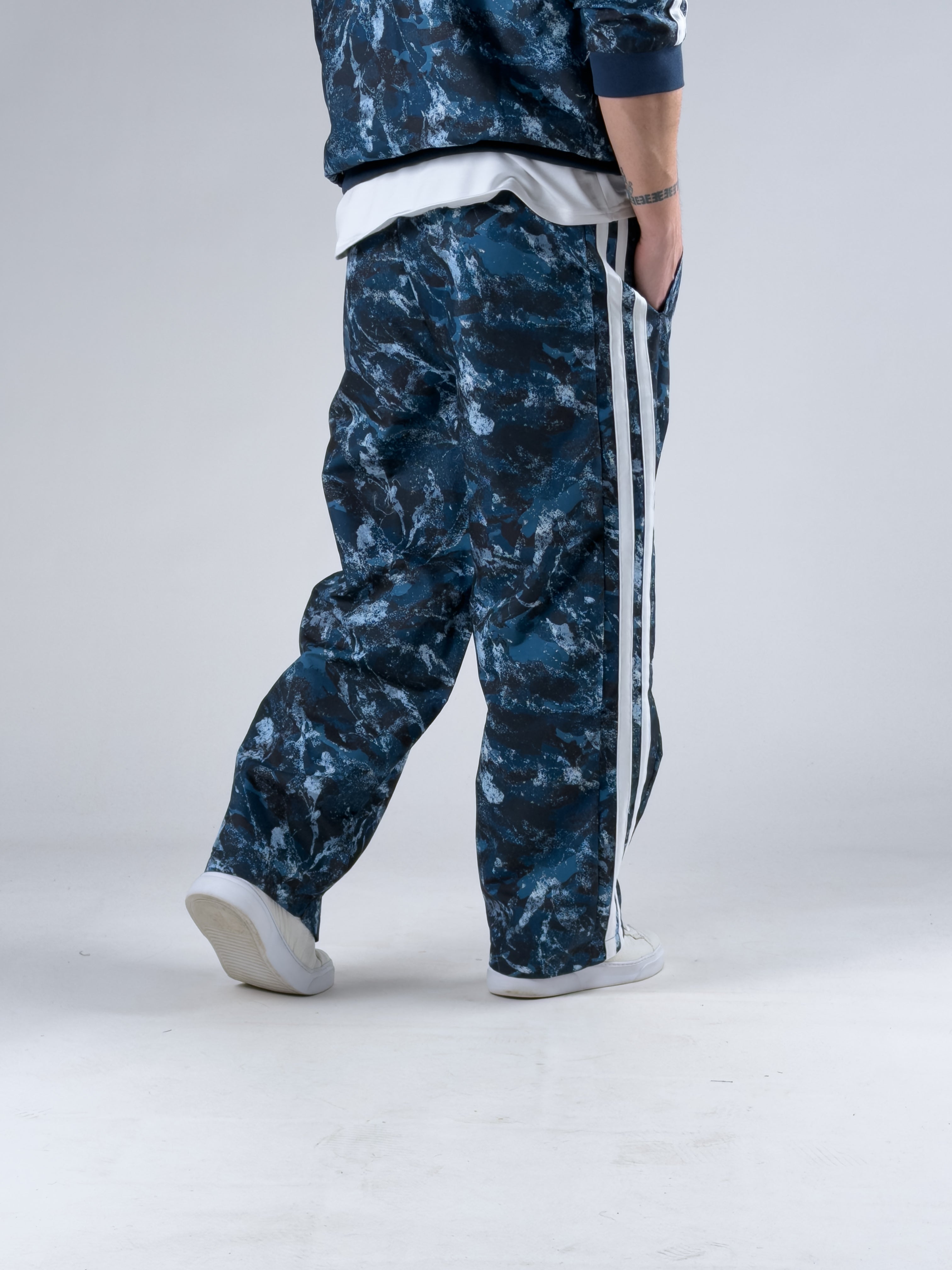 Paraşüt Kumaş Lacivert Baggy Pantolon COC3051-1
