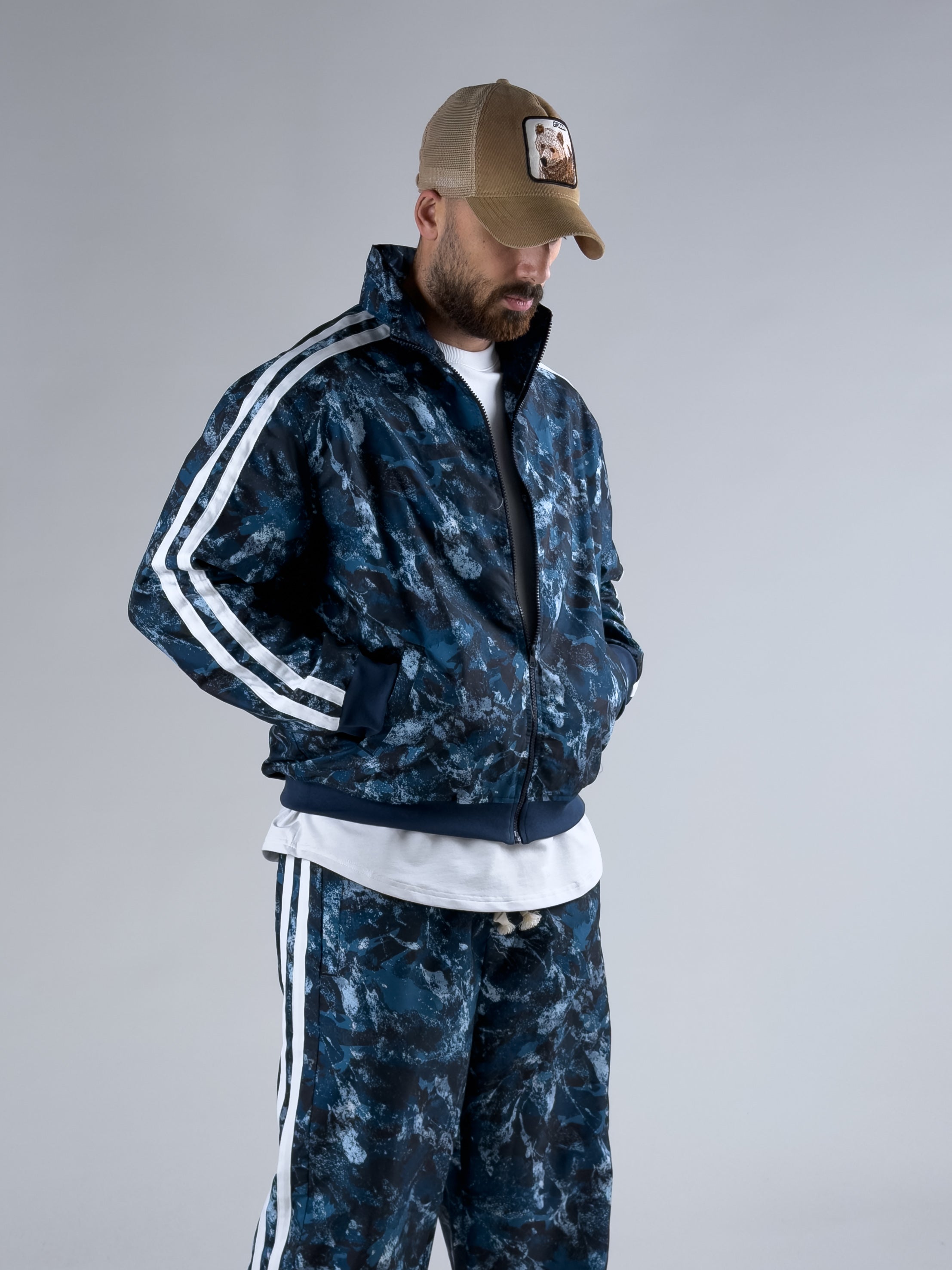 Paraşüt Kumaş Lacivert Ceket COC3051-2
