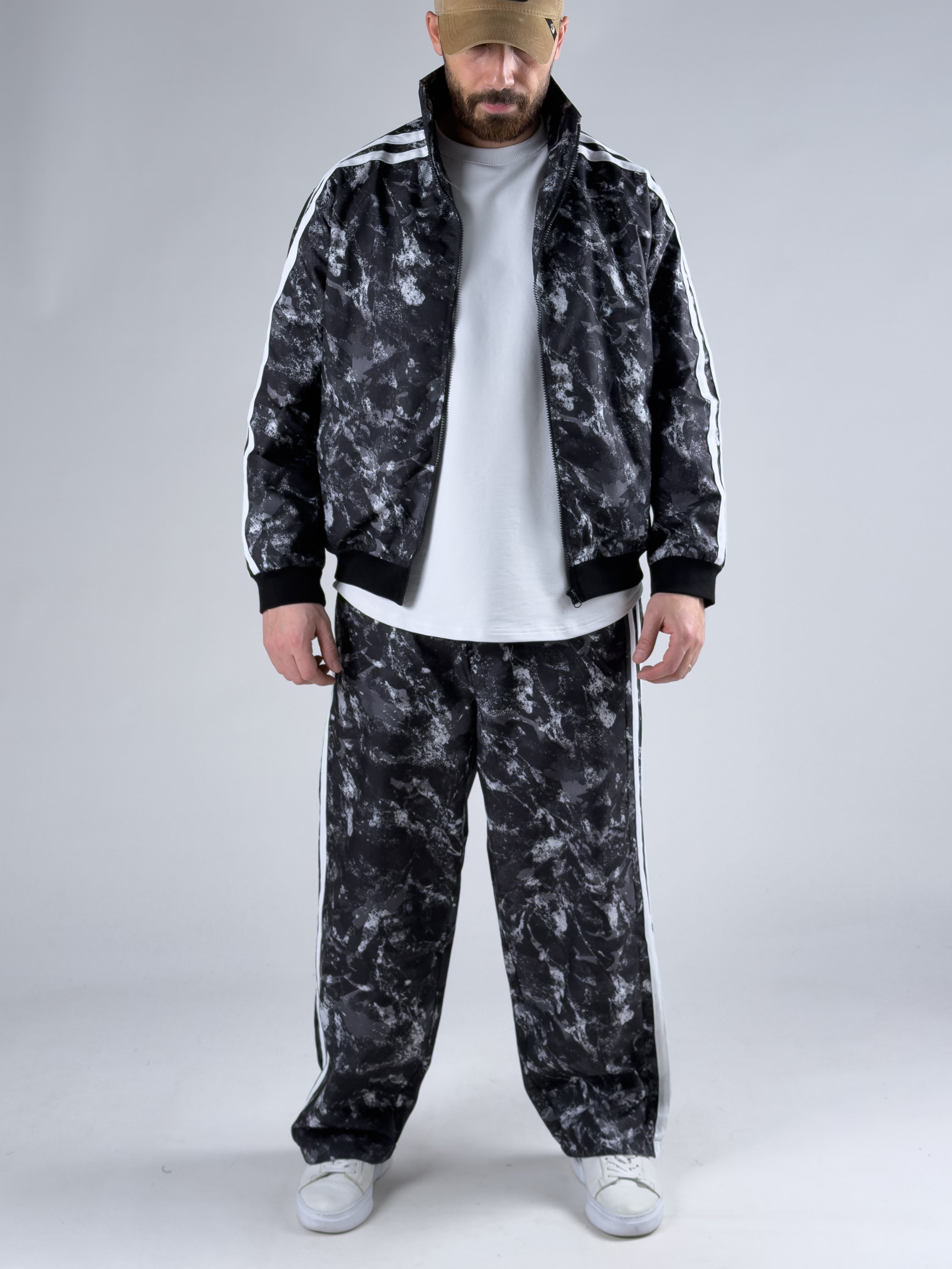 Paraşüt Kumaş Siyah Baggy Pantolon COC3043-1