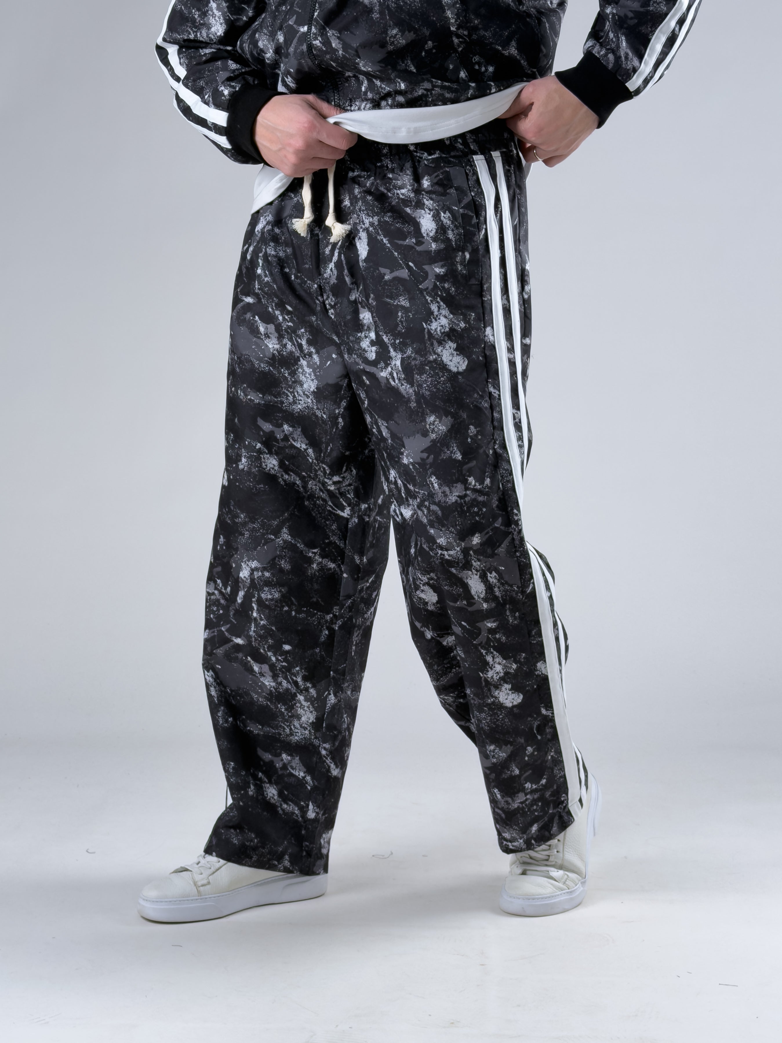 Paraşüt Kumaş Siyah Baggy Pantolon COC3043-1