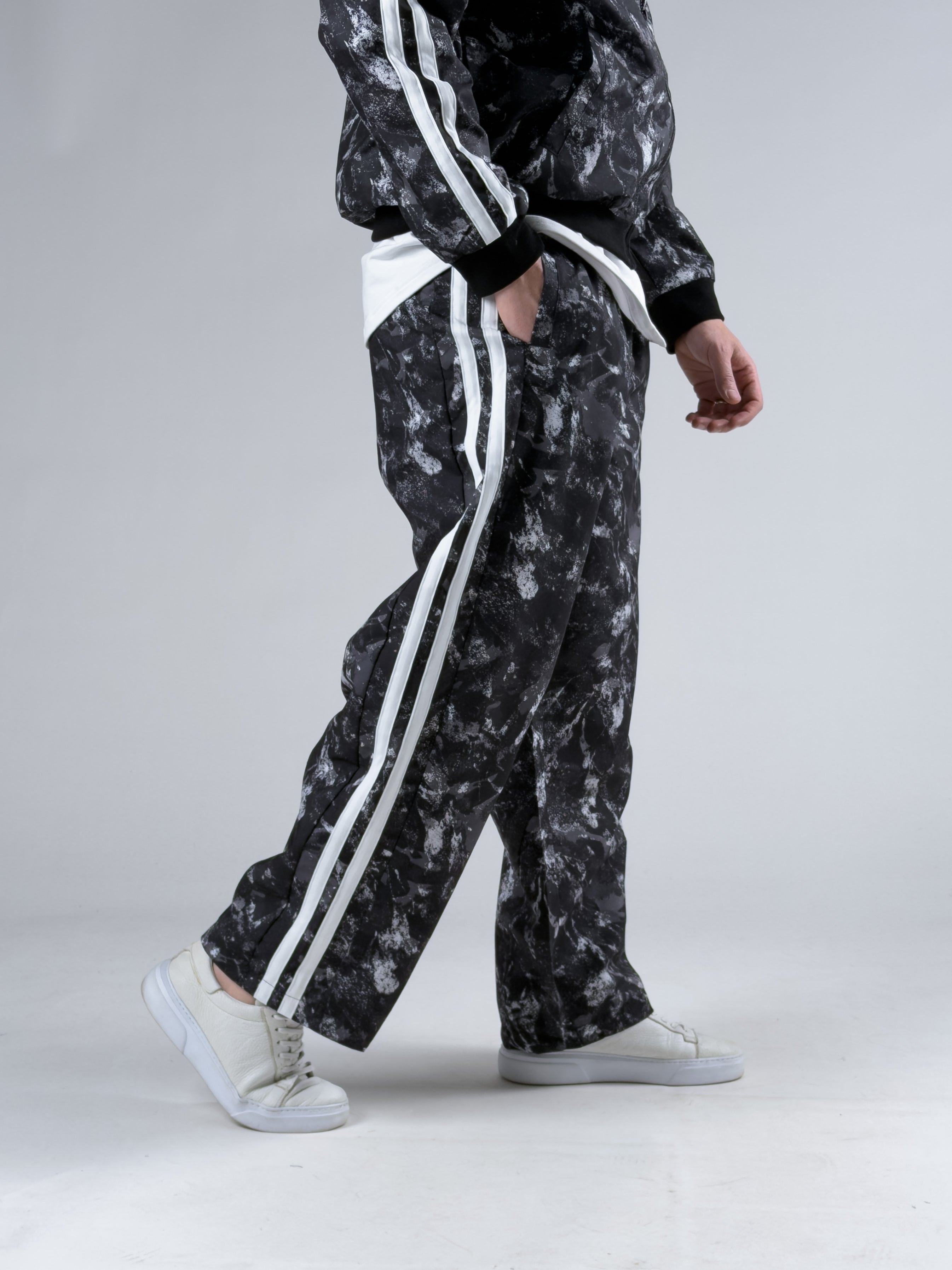 Paraşüt Kumaş Siyah Baggy Pantolon COC3043-1