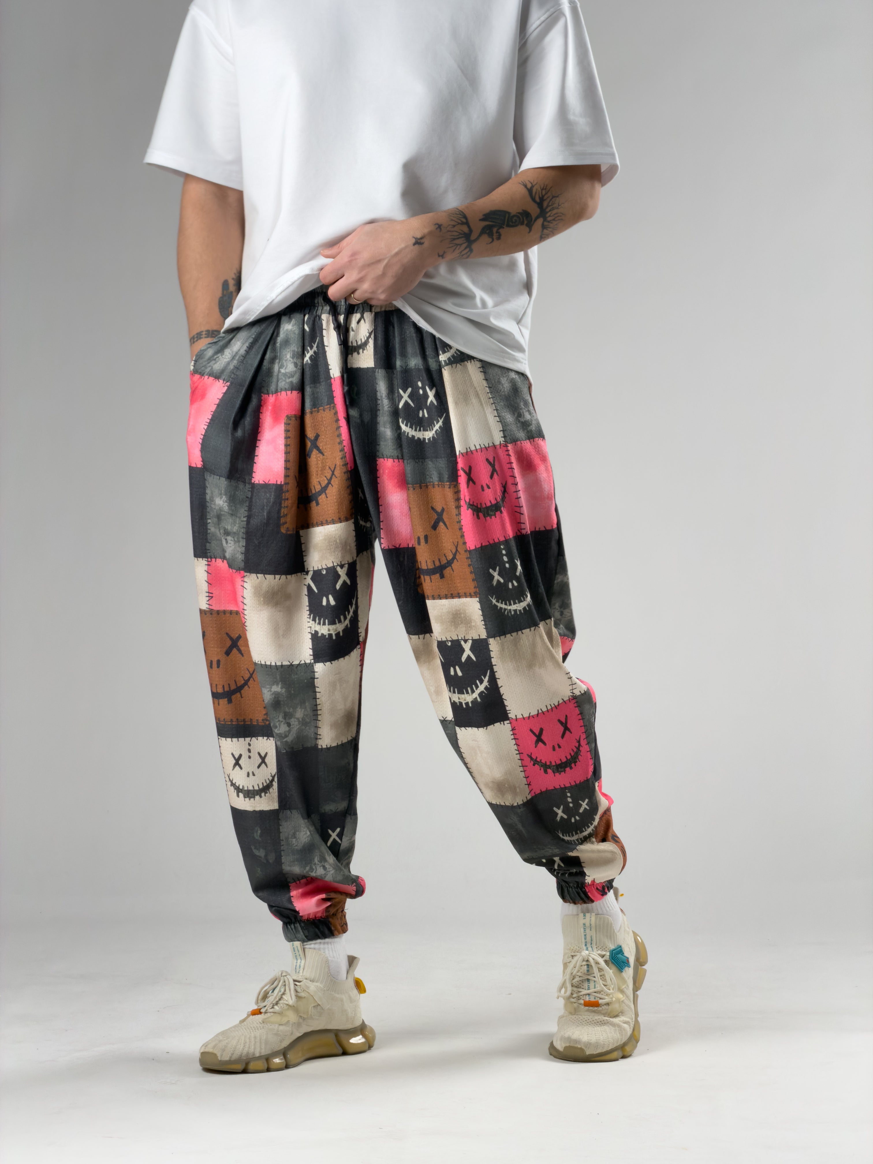 Patch Smile Erkek Pileli Şalvar Pantolon COC2935