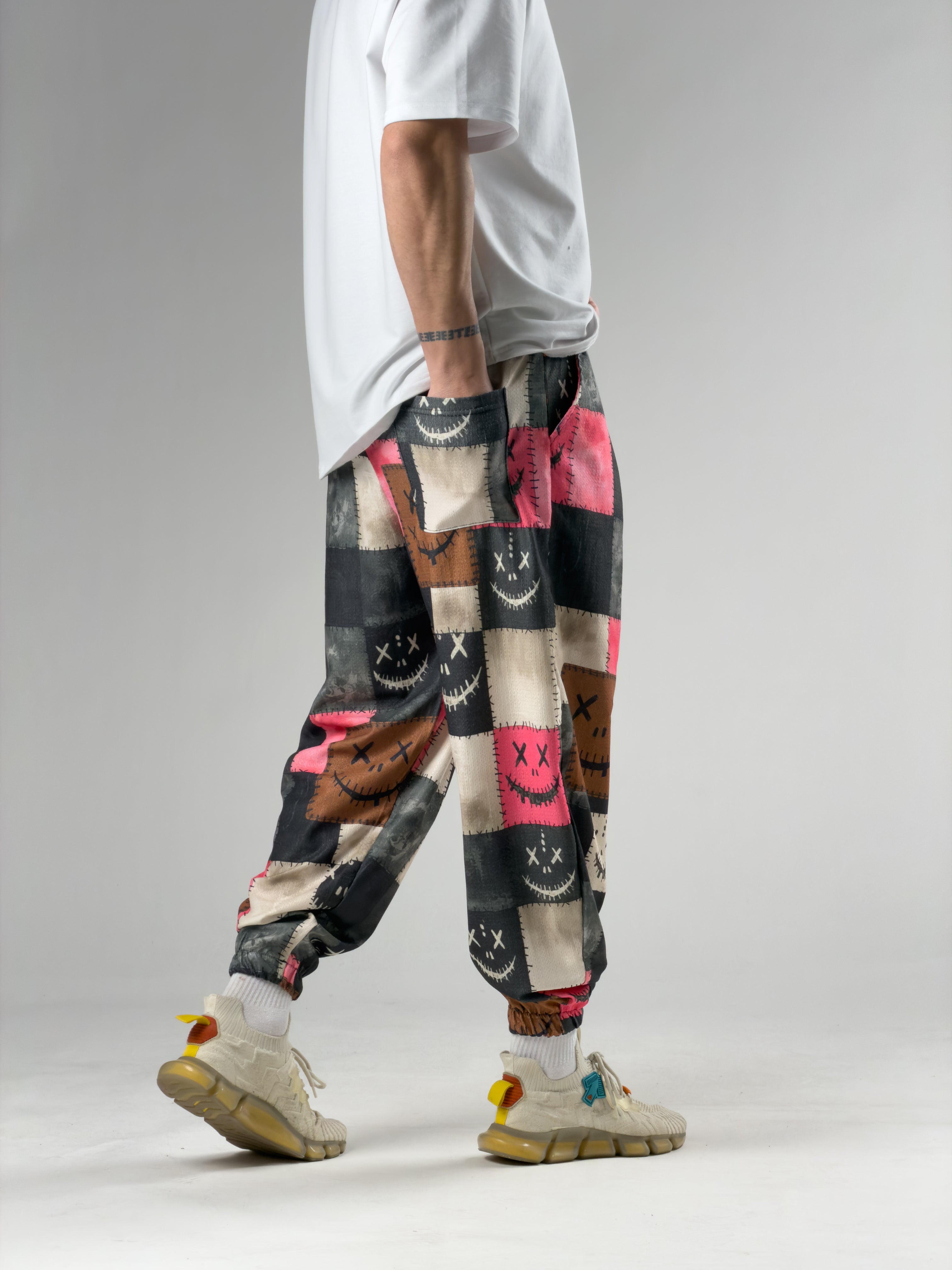 Patch Smile Erkek Pileli Şalvar Pantolon COC2935