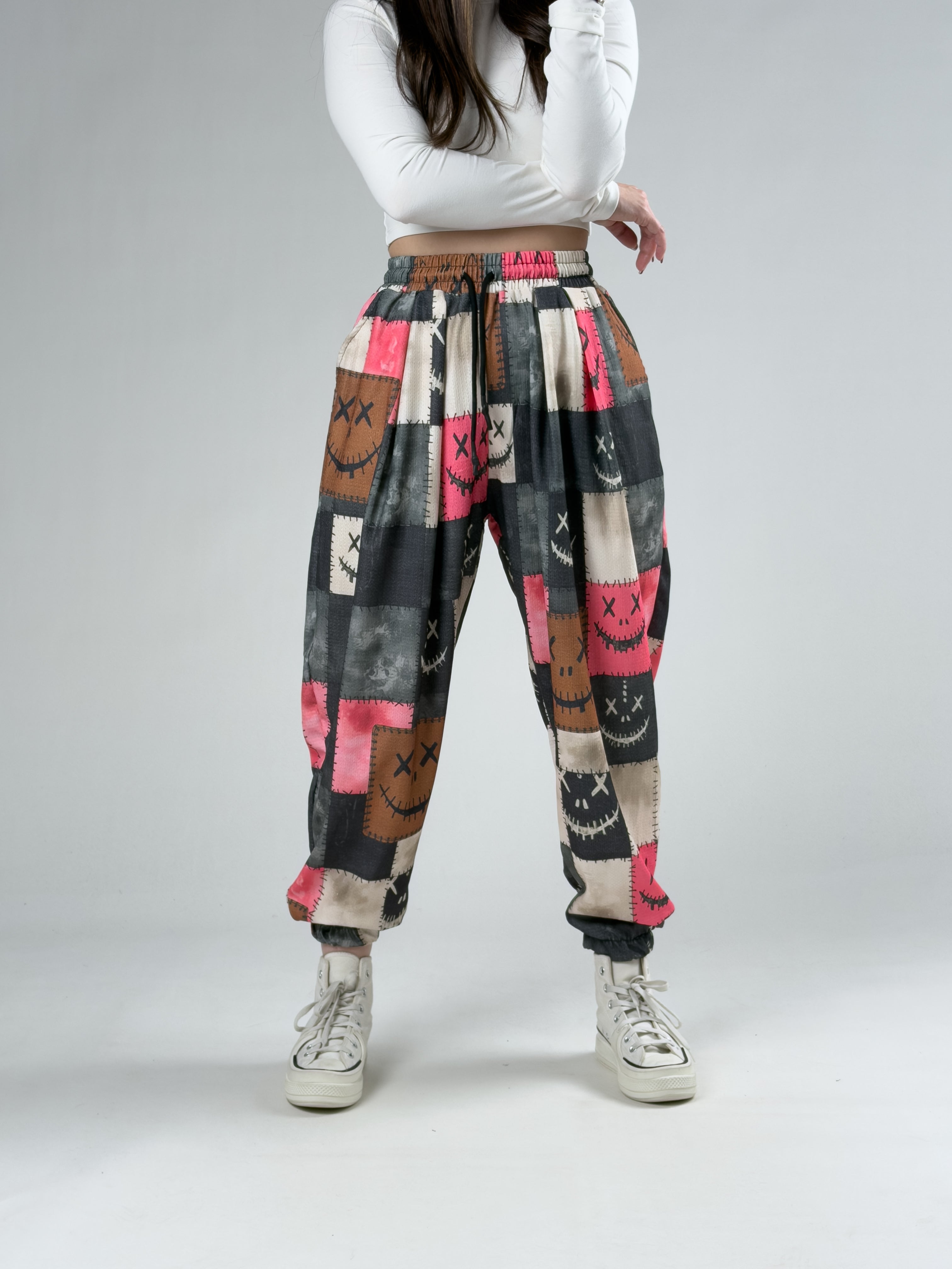 Patch Smile Kadın Jogger Pantolon COC2933