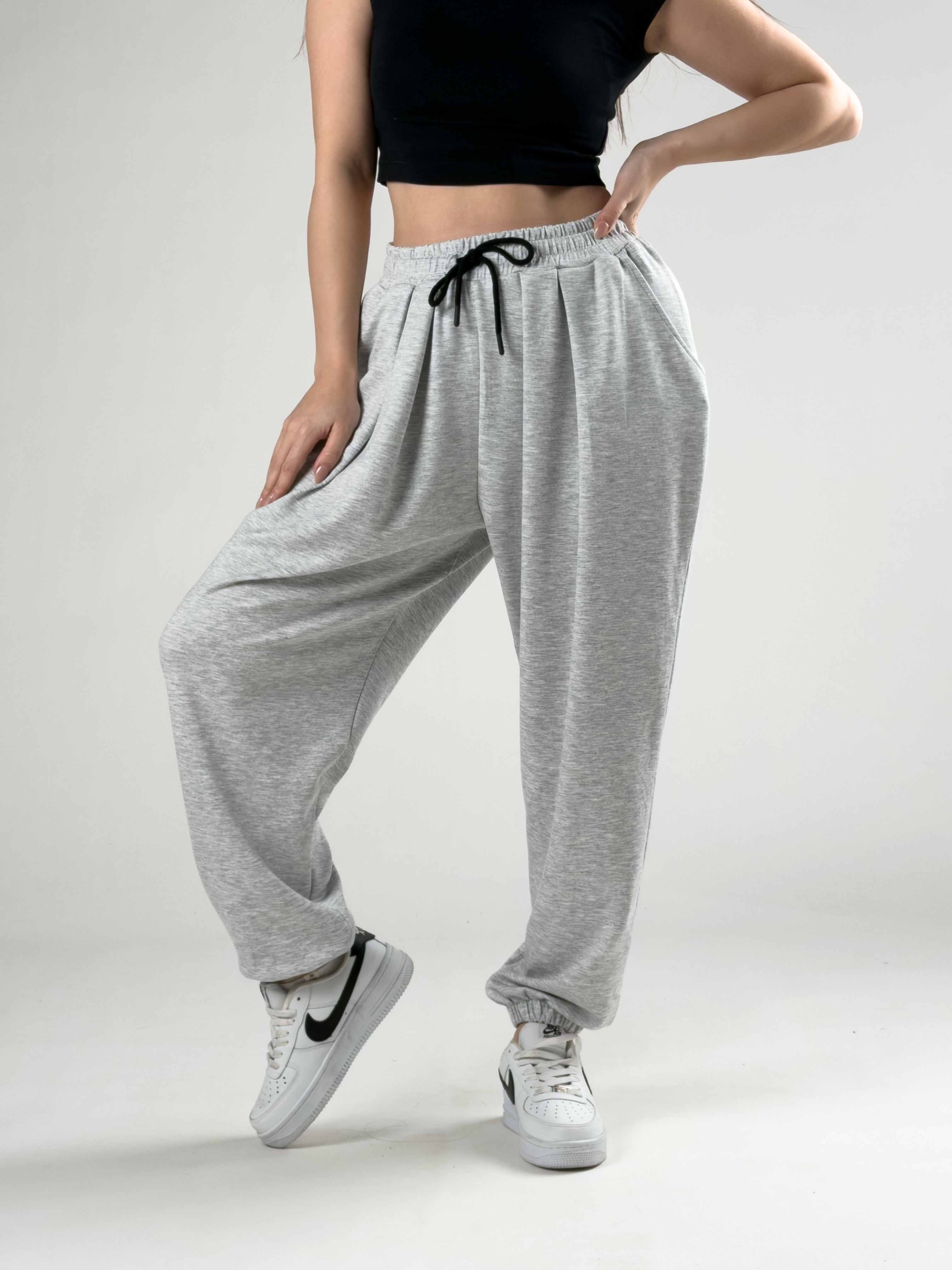 Pileli Grimelanj Kadın Jogger Pantolon COC2846