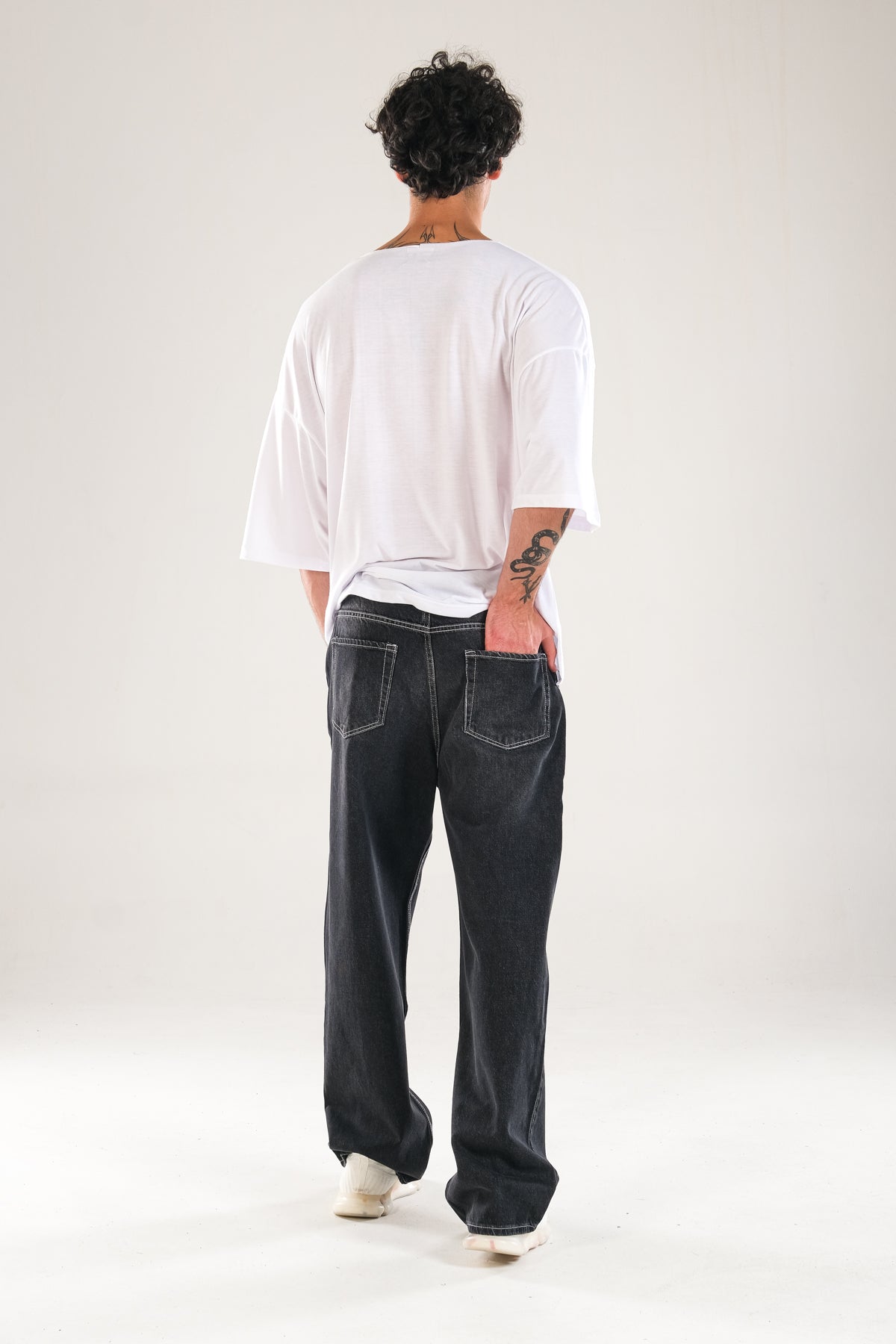 Premium Baggy Siyah Kot Pantolon COC1138