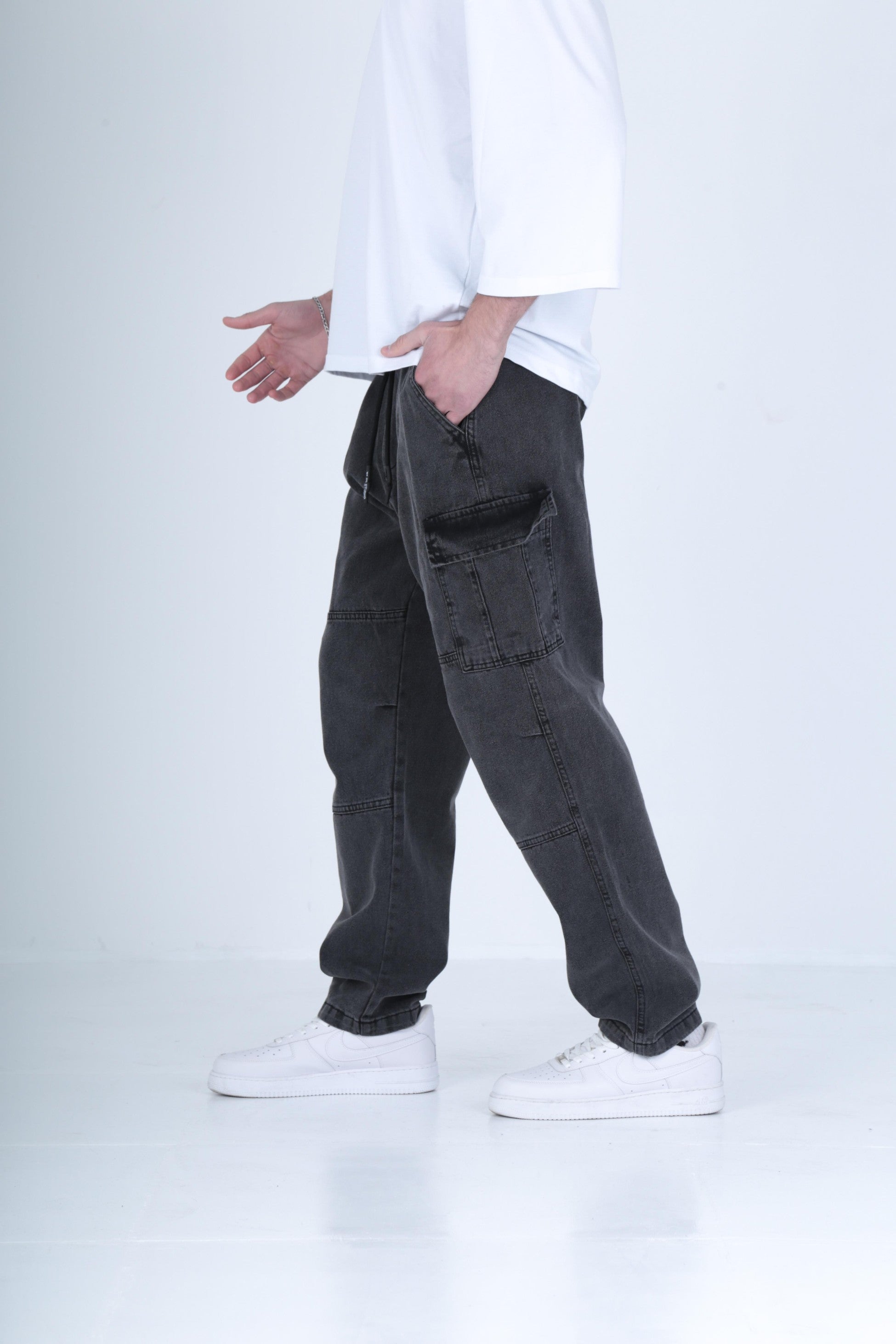 Premium Kalite Antrasit Baggy Pantolon COC1901