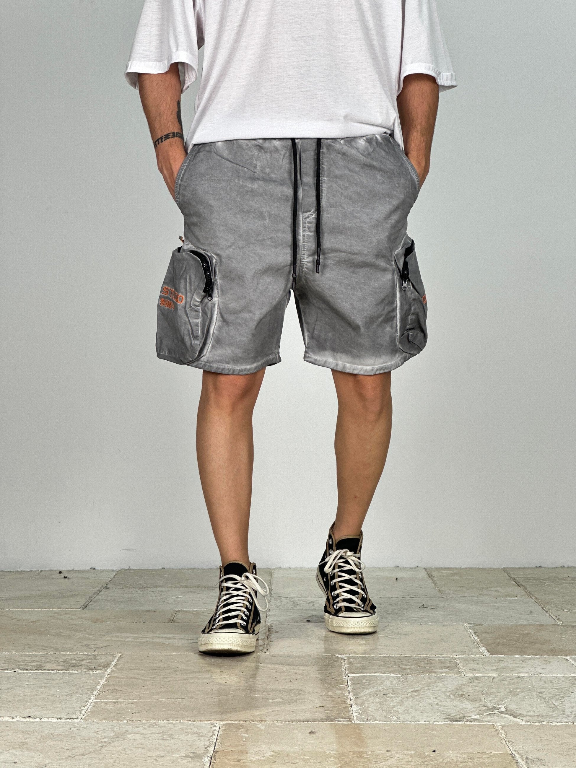 Premium Kalite Gri Gabardin Şort COC1916