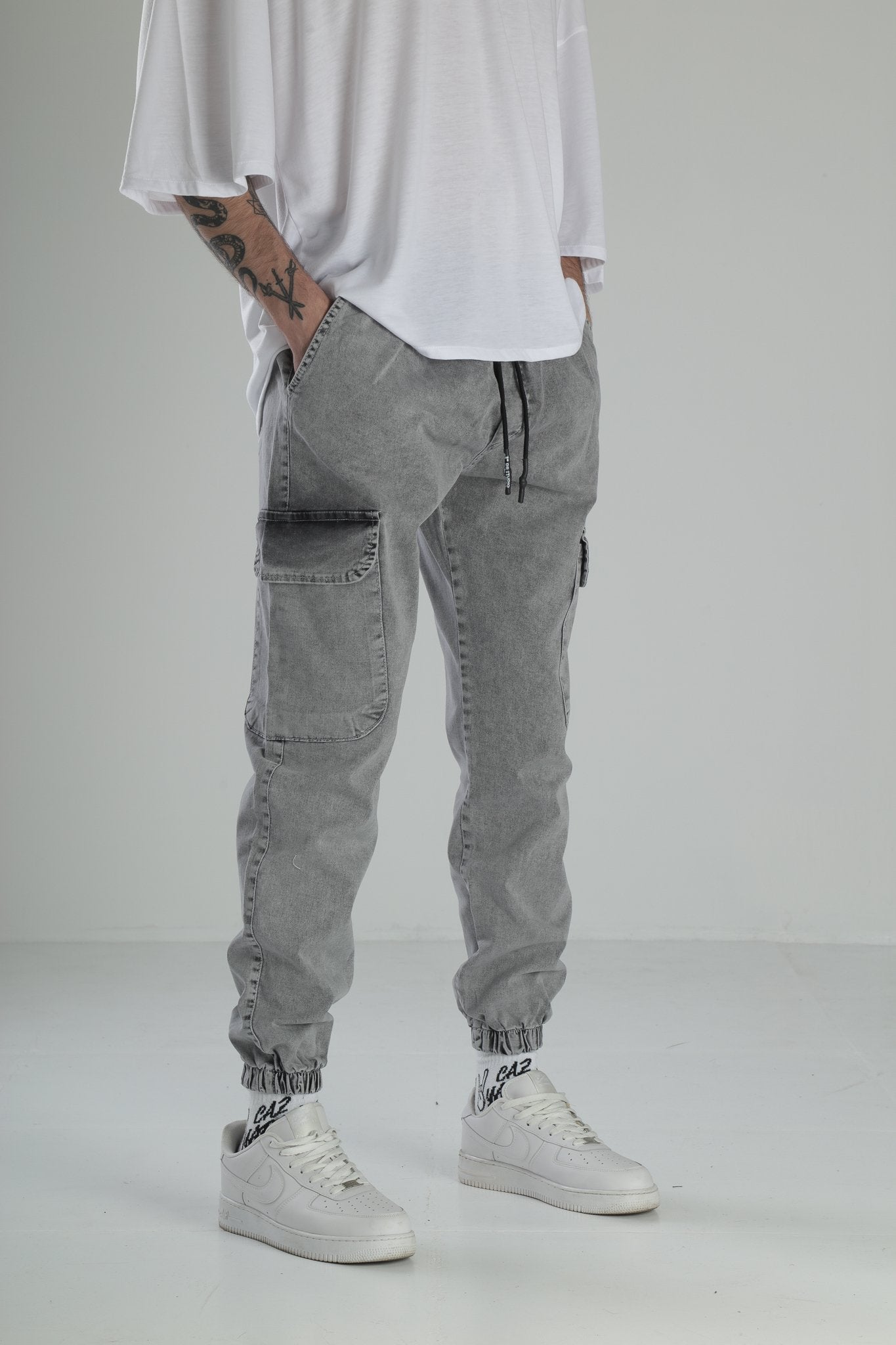 Premium Kalite Gri Jogger Pantolon COC1917