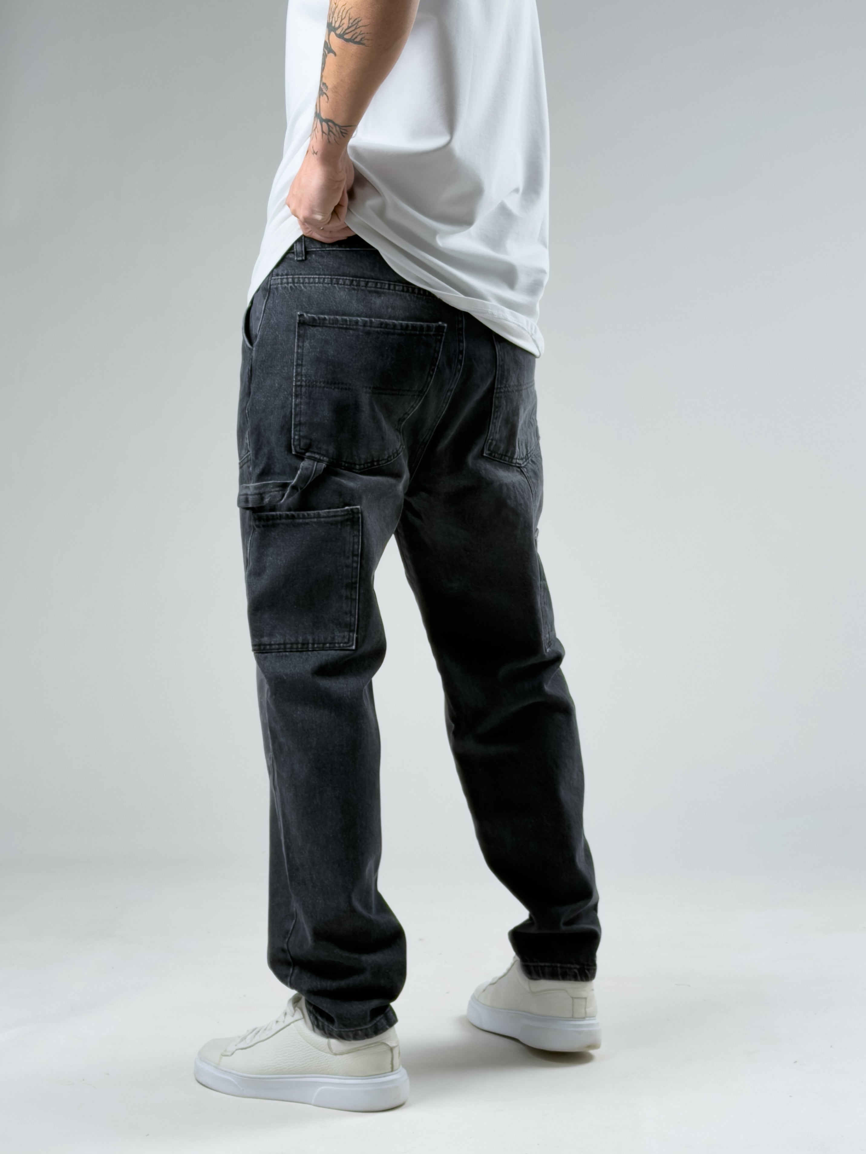 Premium Kalite Siyah Boyfriend Erkek Pantolon COC2938