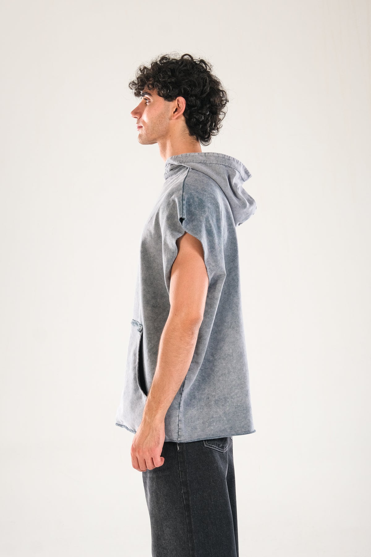 Premium Kapüşonlu Gri Sweat COC1141