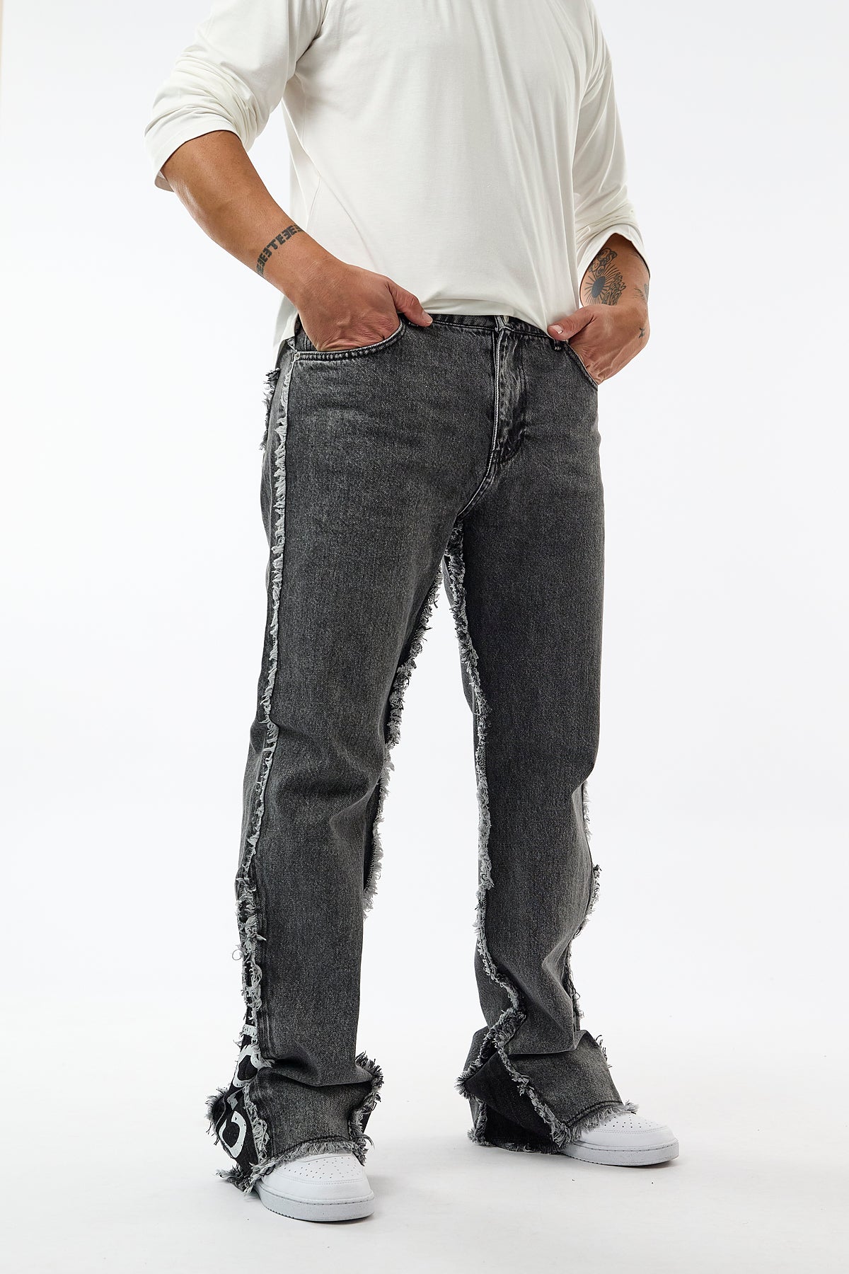 Püsküllü Cool Jean Erkek Pantolon COC3657