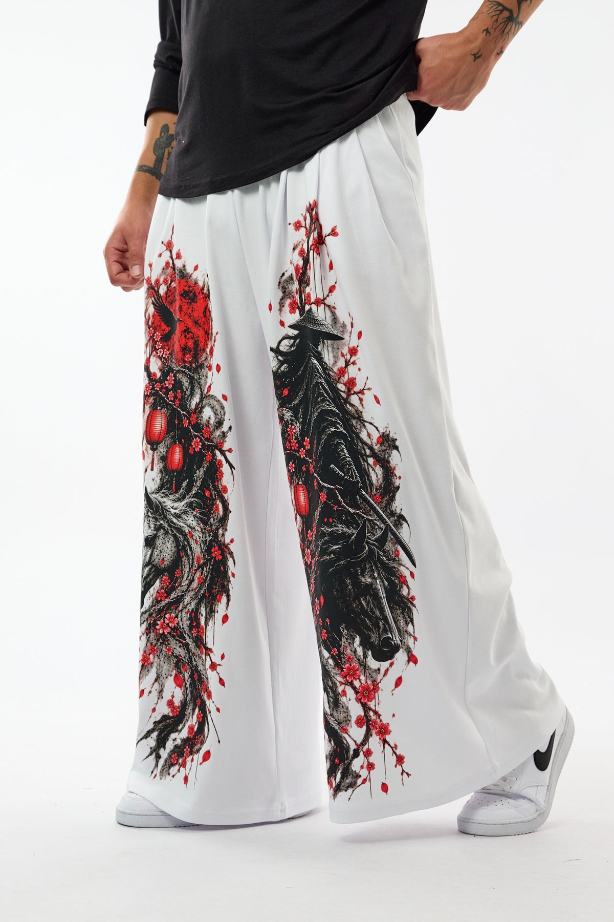 Samurai Baskılı Desenli Erkek Pantolon COC3757