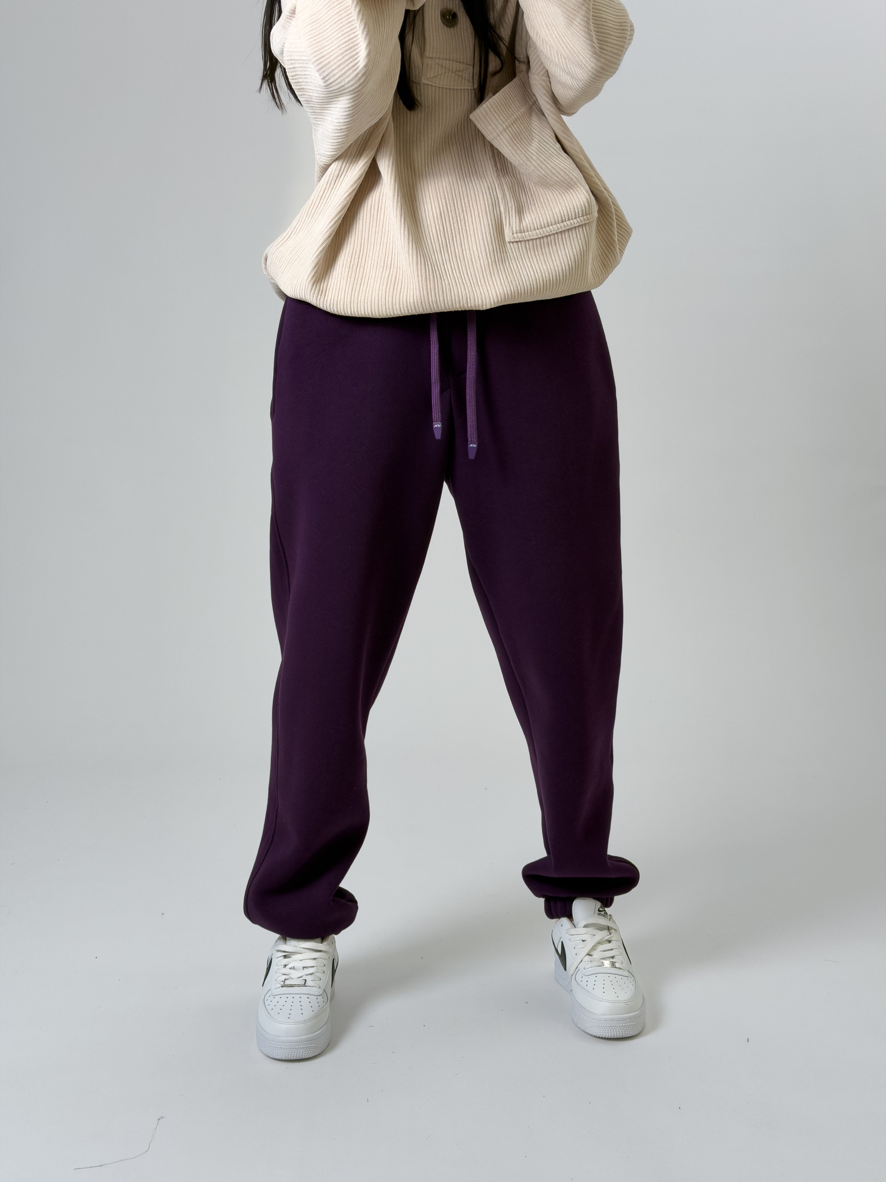Şardonlu Mor Kadın Jogger Eşofman COC2541