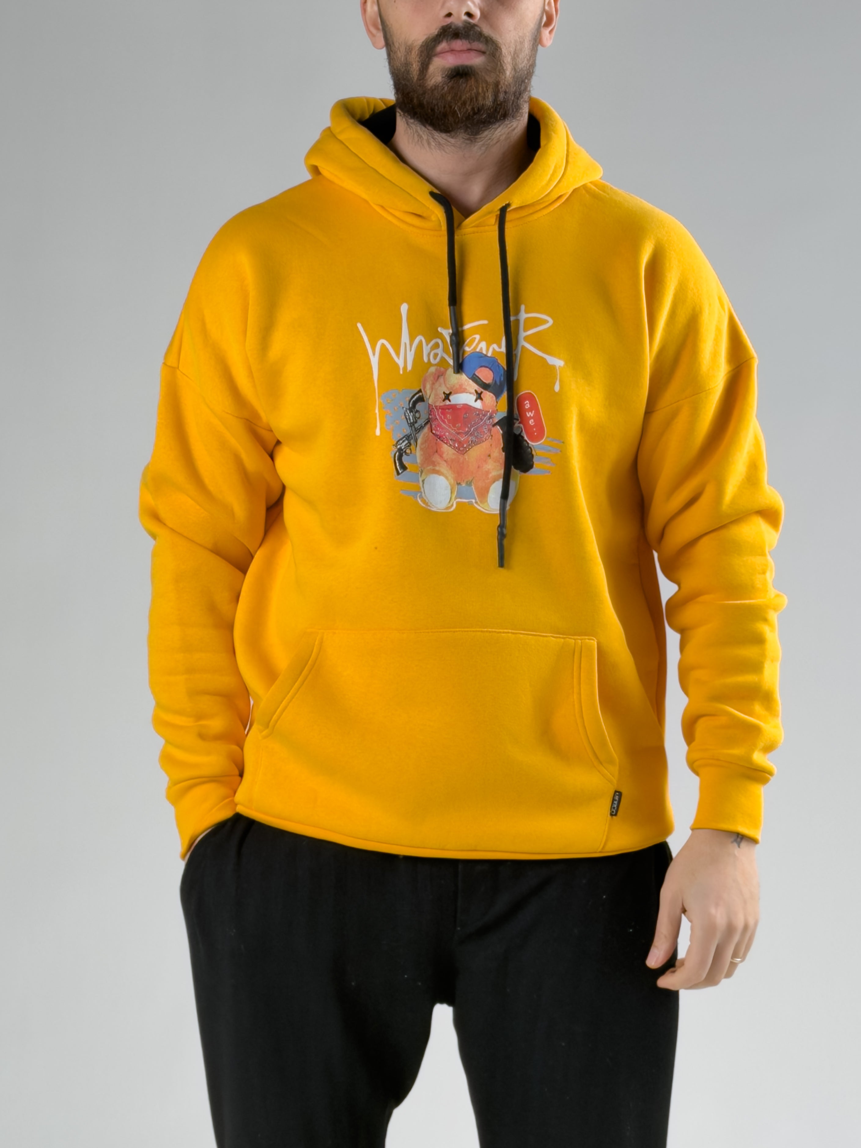 Sarı Şardonlu Whatever Erkek Sweat COCK0058