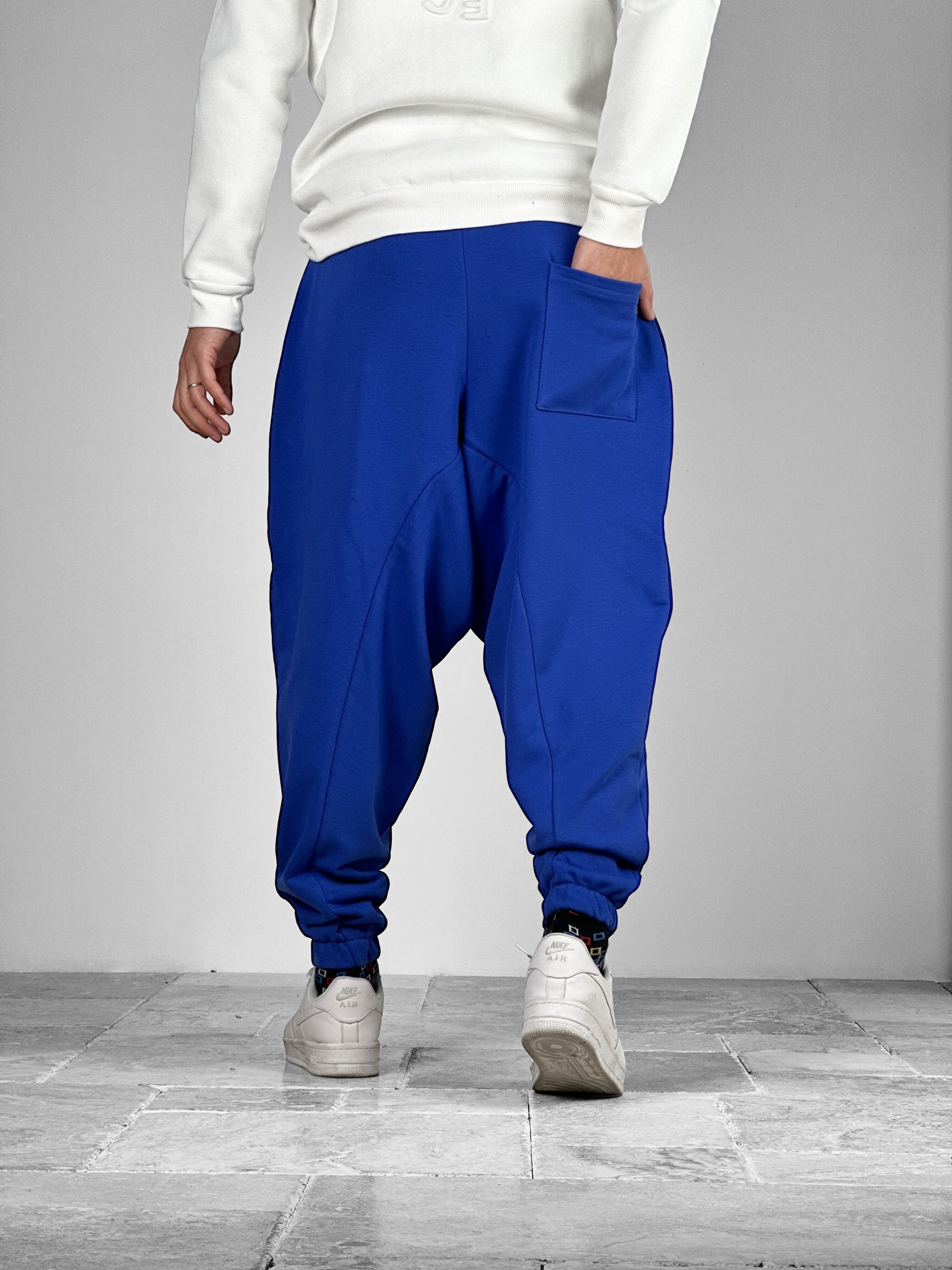 Sax Mavi Spor Şalvar COC3062