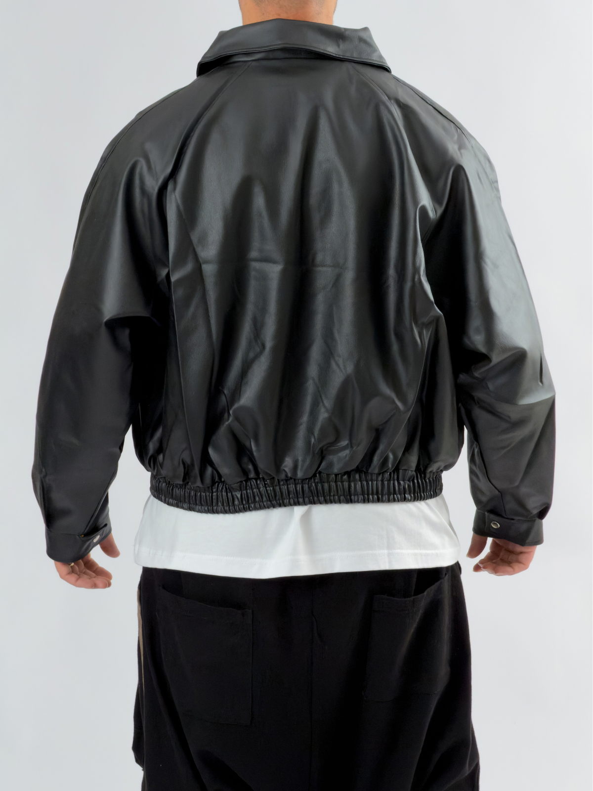 Siyah Bomber Deri Erkek Ceket COC3501