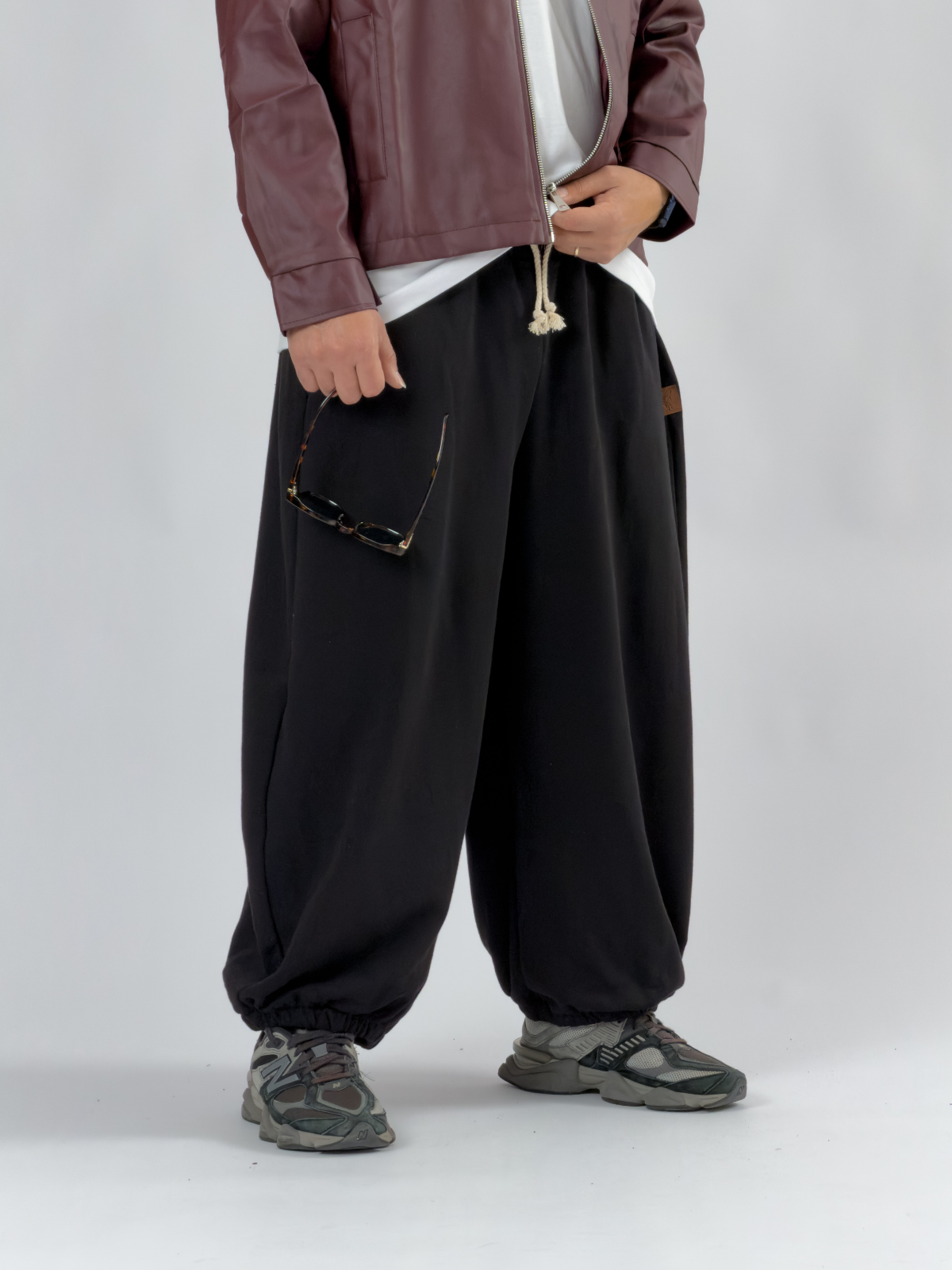 Siyah Oversize Baggy Erkek Pantolon COC3414