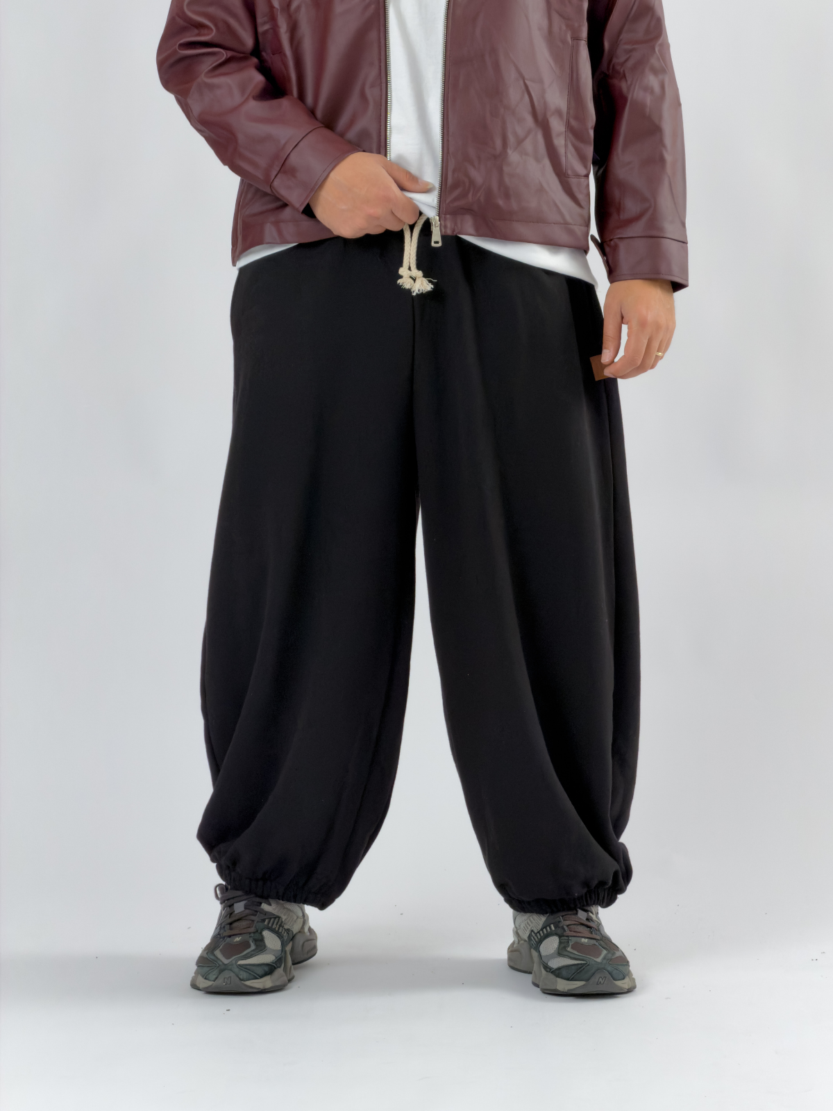Siyah Oversize Baggy Erkek Pantolon COC3414