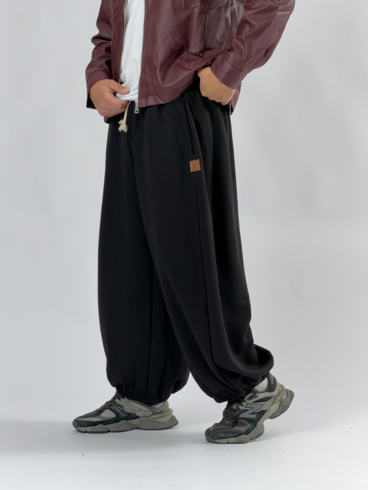 Siyah Oversize Baggy Erkek Pantolon COC3414