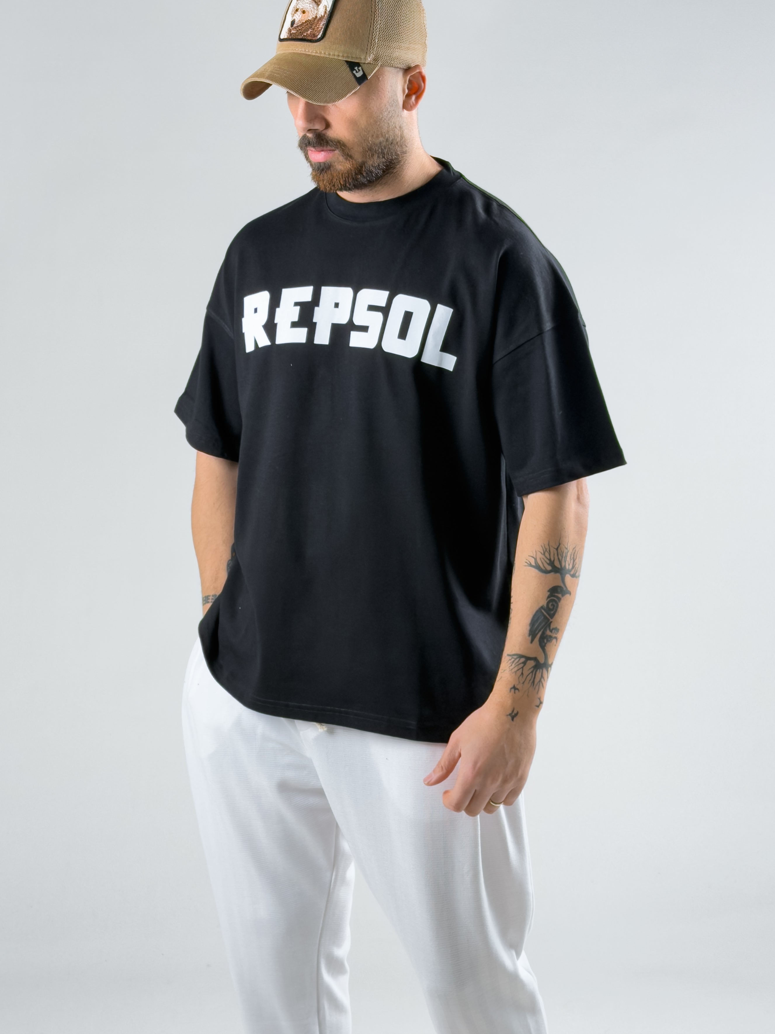 Siyah Repsol Erkek T-Shirt COC3007
