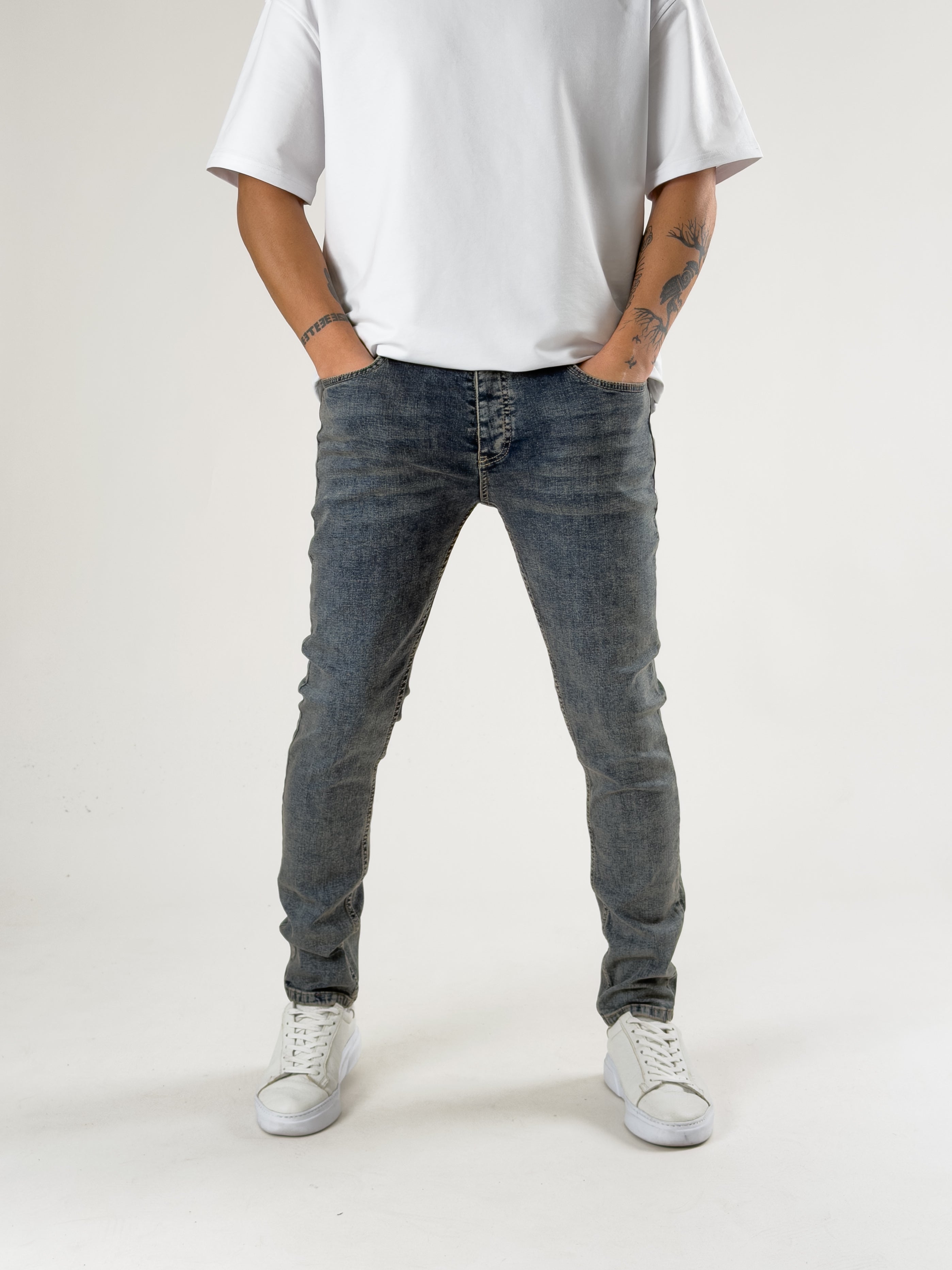 Slim Fit Koyu Mavi Erkek Kot Pantolon COC2716