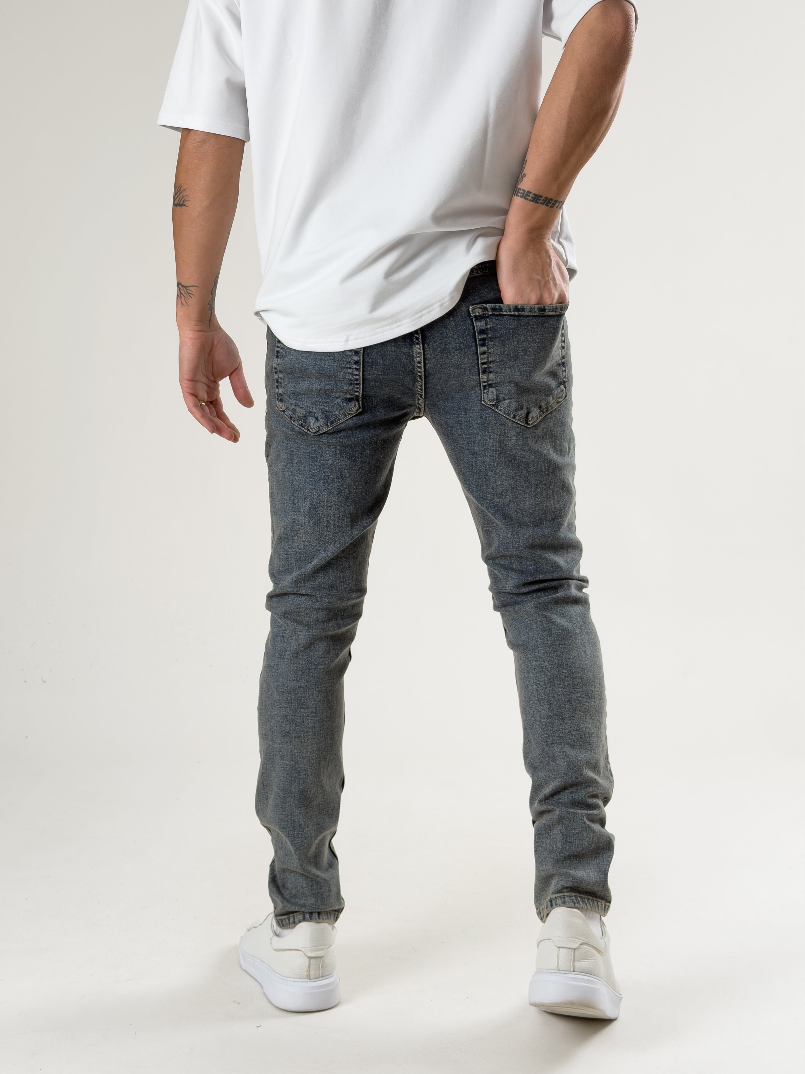 Slim Fit Koyu Mavi Erkek Kot Pantolon COC2716