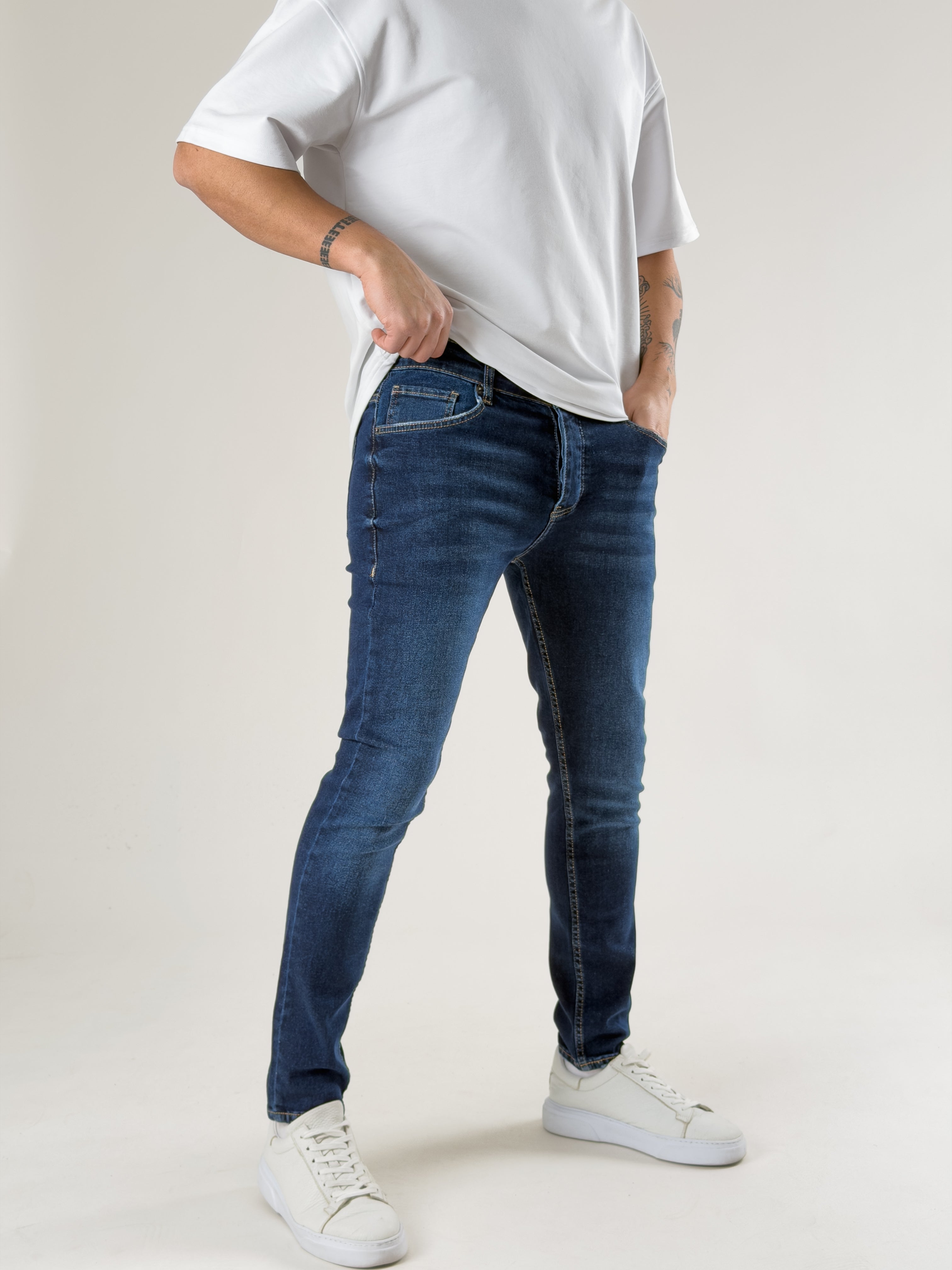 Slim Fit Mavi Erkek Kot Pantolon COC2717
