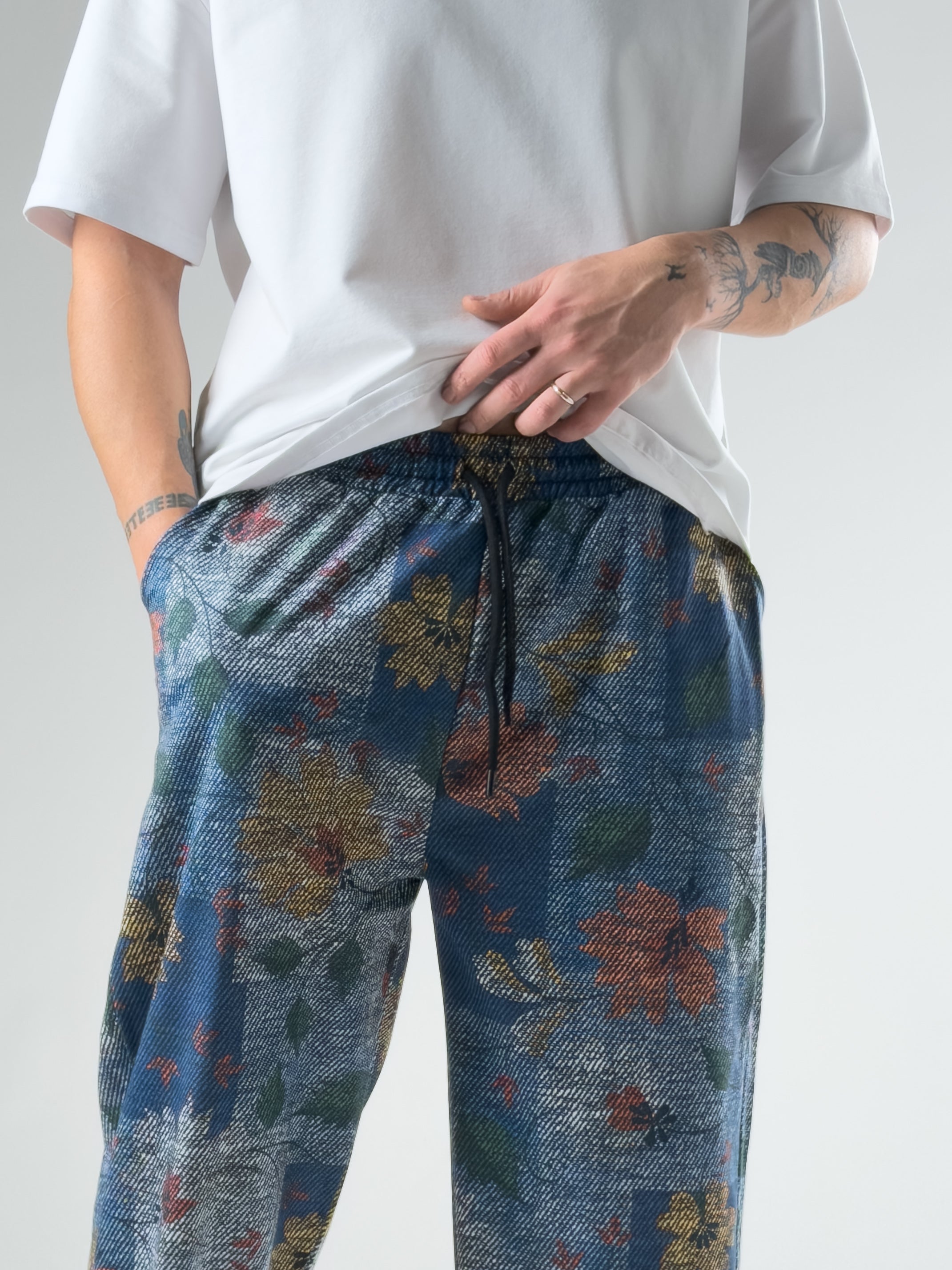 Stoper Paça Portre Desenli Erkek Baggy Pantolon COC2867
