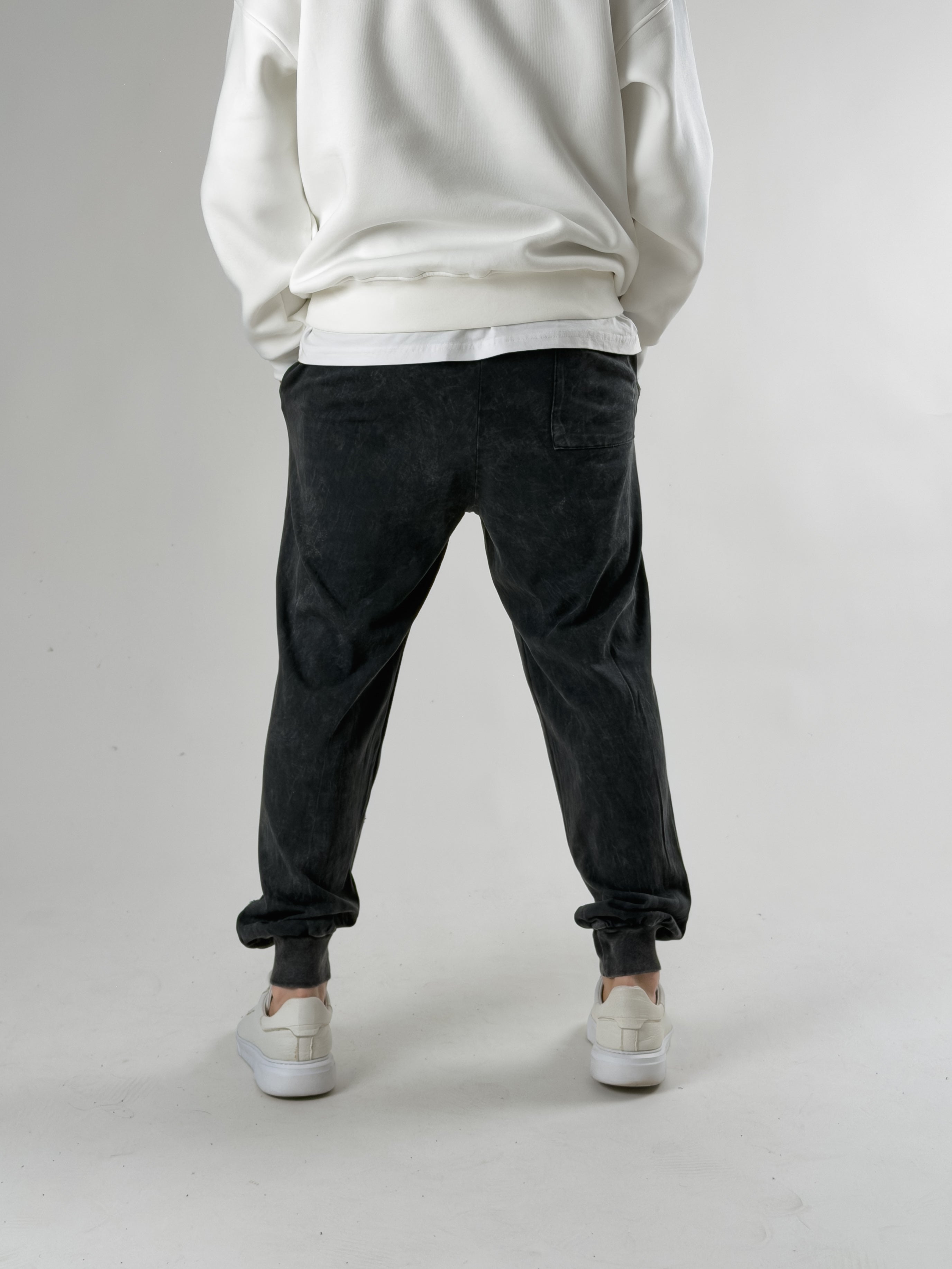 Street Yıkamalı Antrasit Tasarım Erkek Baggy Pantolon COC2722