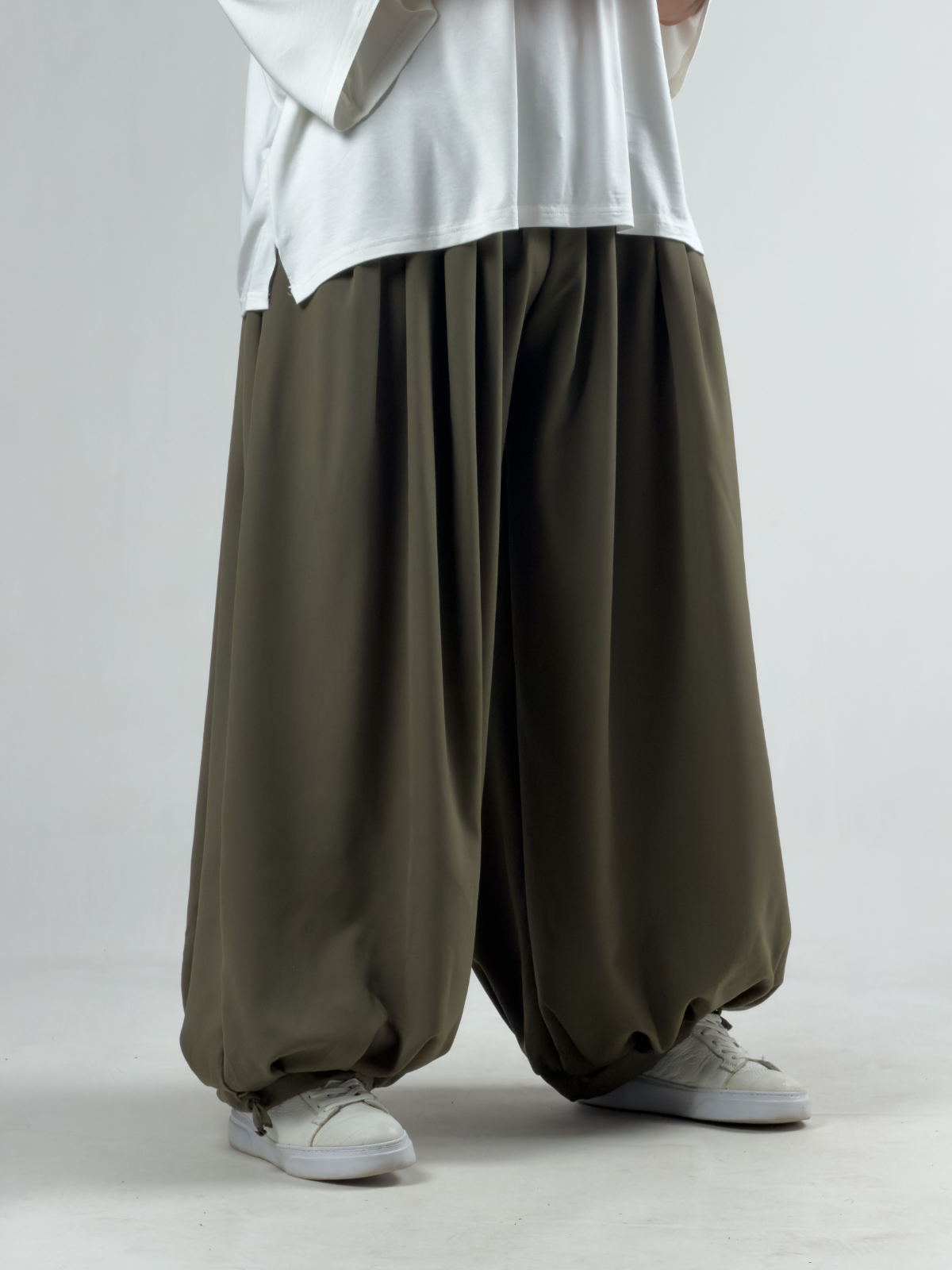 Süper Oversize Haki Erkek Jogger Pantolon COC3236