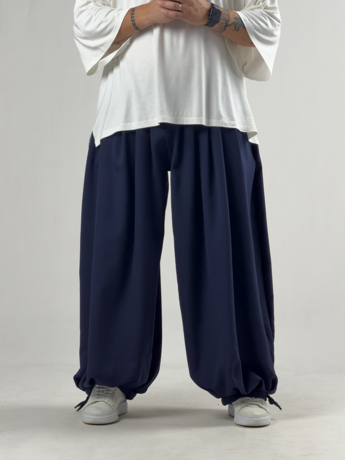 Süper Oversize Lacivert Erkek Jogger Pantolon COC3232