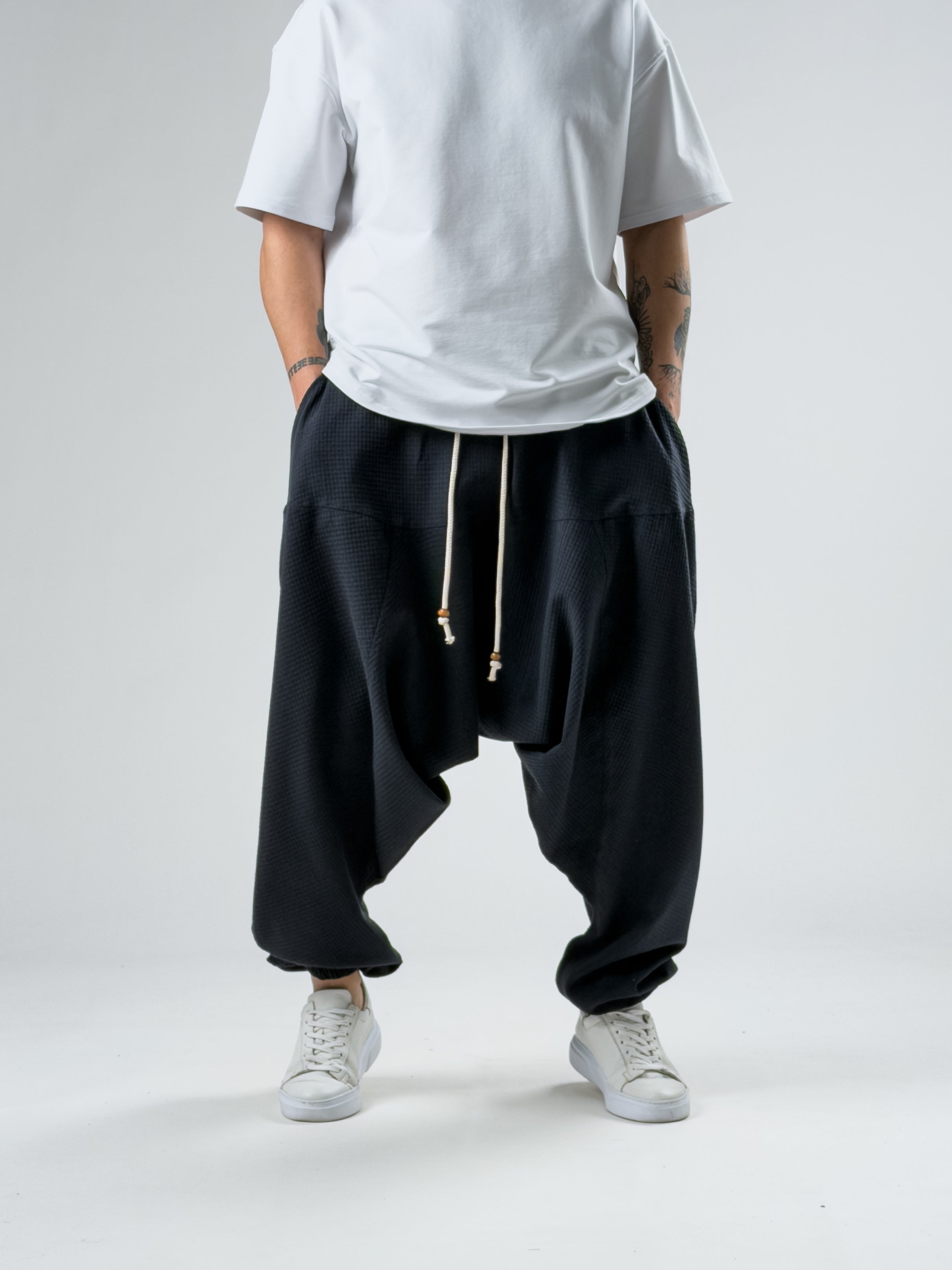 Süper Oversize Siyah Şalvar COC2891