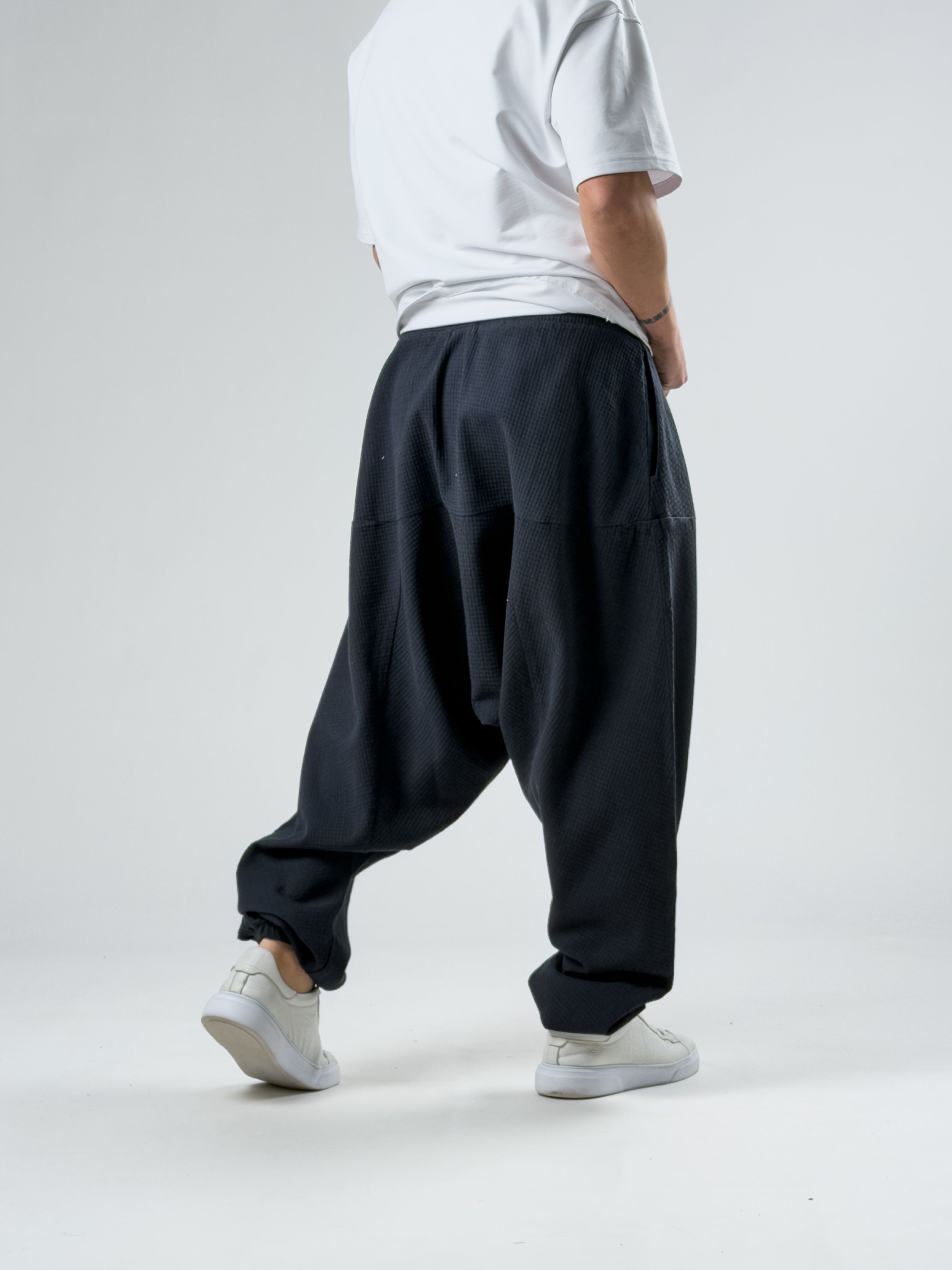 Süper Oversize Siyah Şalvar COC2891