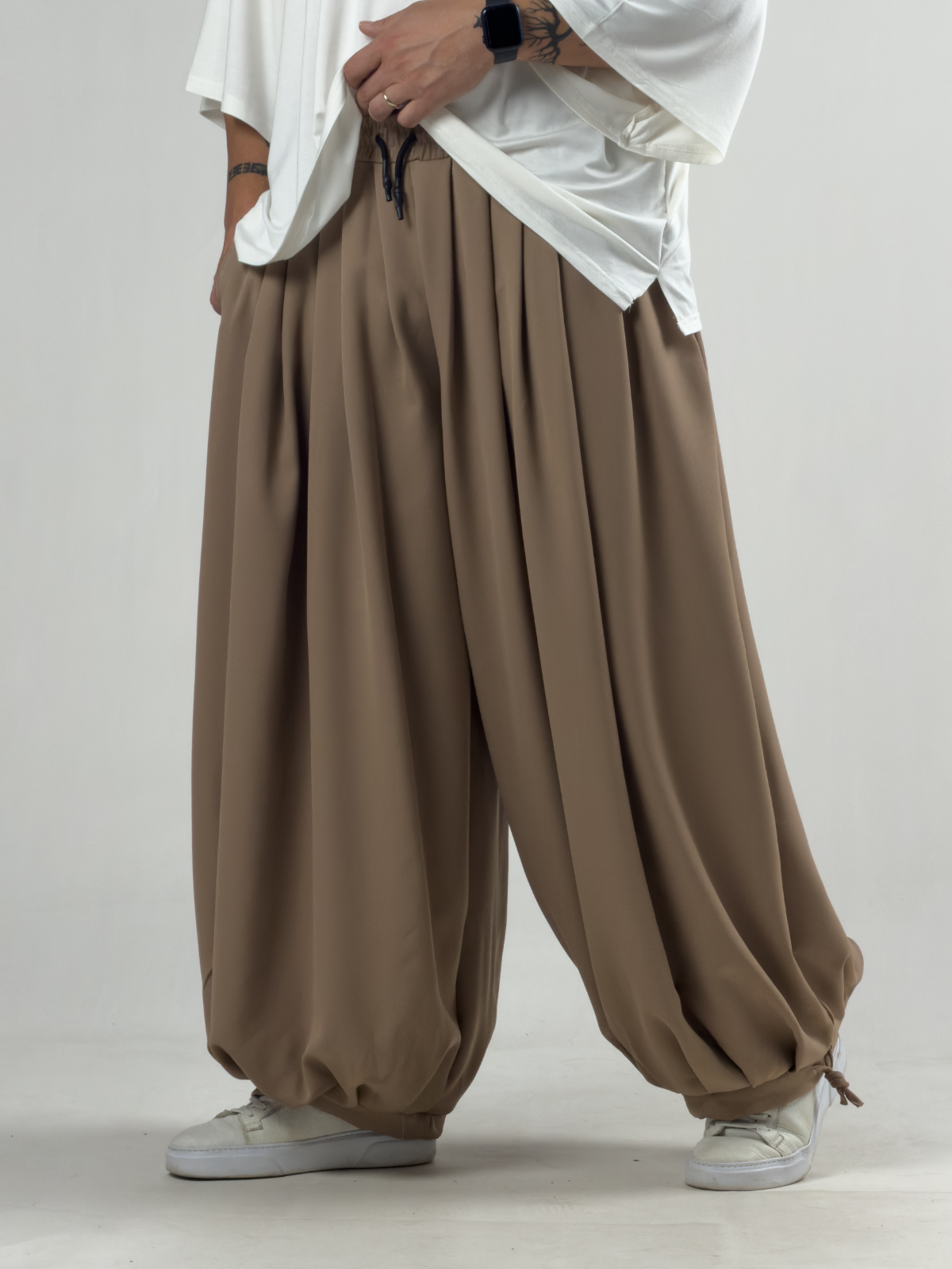 Süper Oversize Taba Erkek Jogger Pantolon COC3235