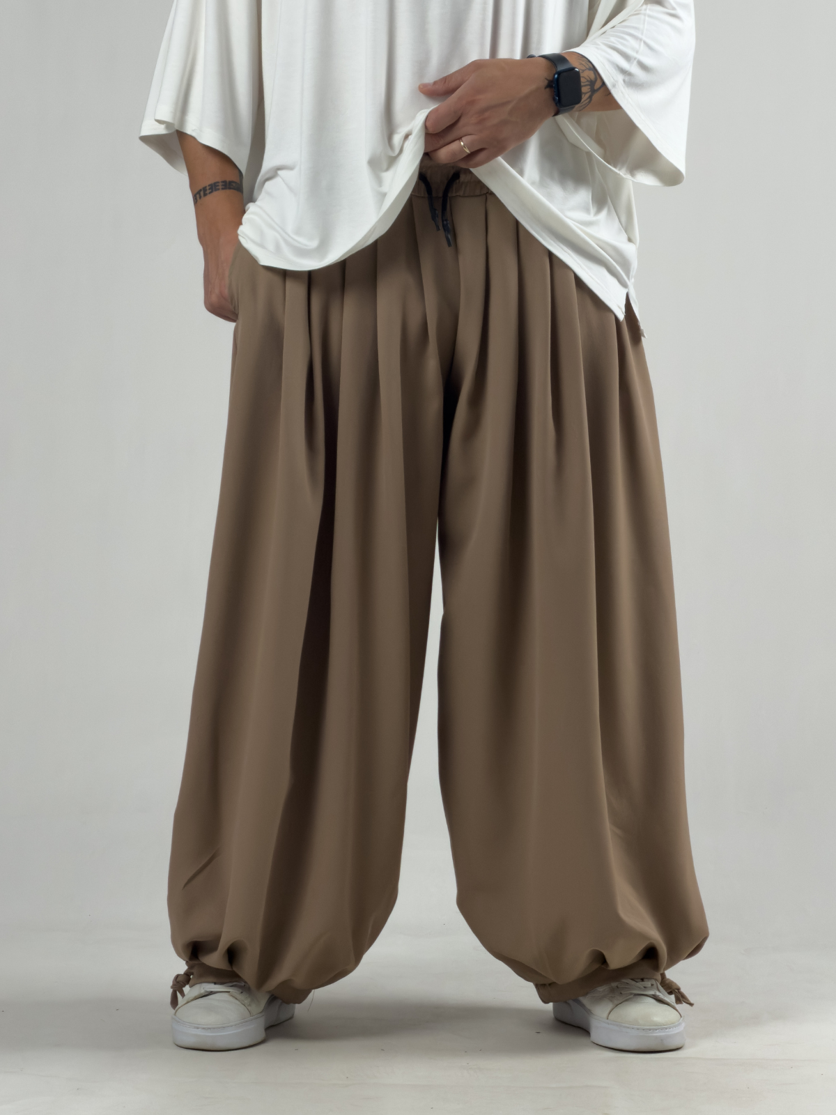 Süper Oversize Taba Erkek Jogger Pantolon COC3235