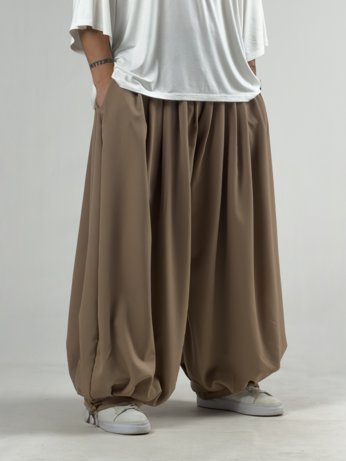 Süper Oversize Taba Erkek Jogger Pantolon COC3235