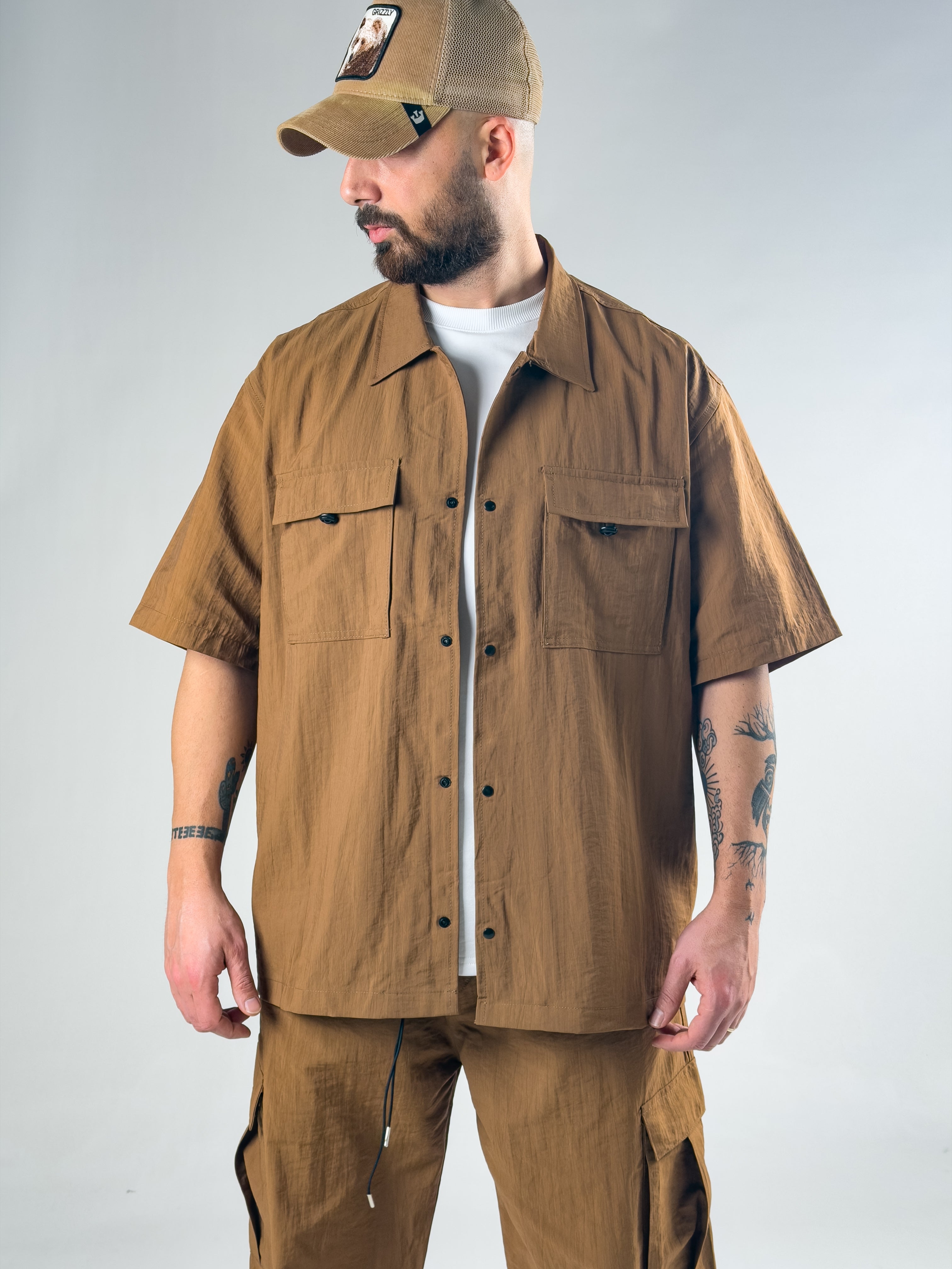 Taba Oversize Erkek Paraşüt Takım COC3085